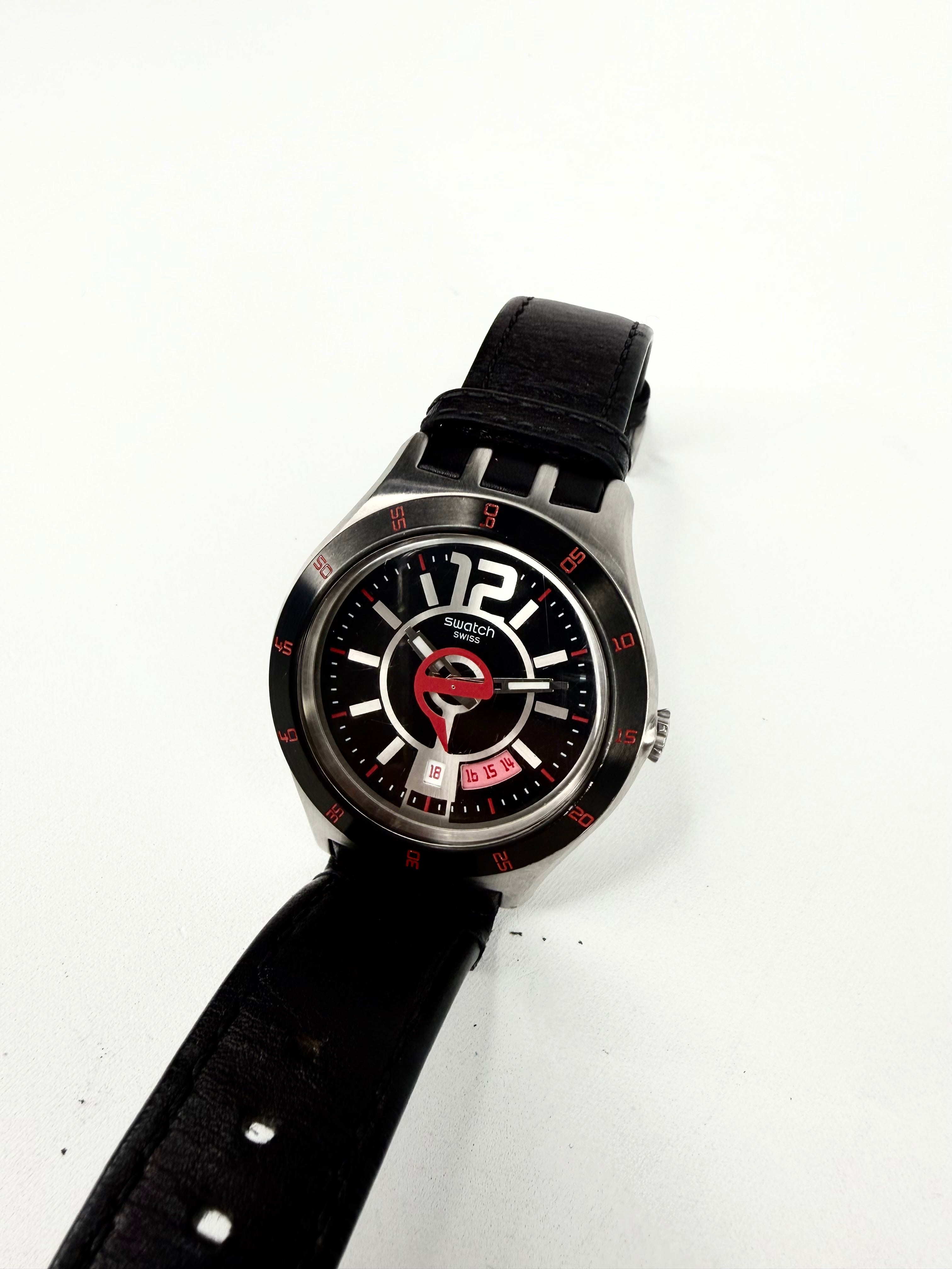 Swatch Irony Big Black Dial with Arabic Numerals