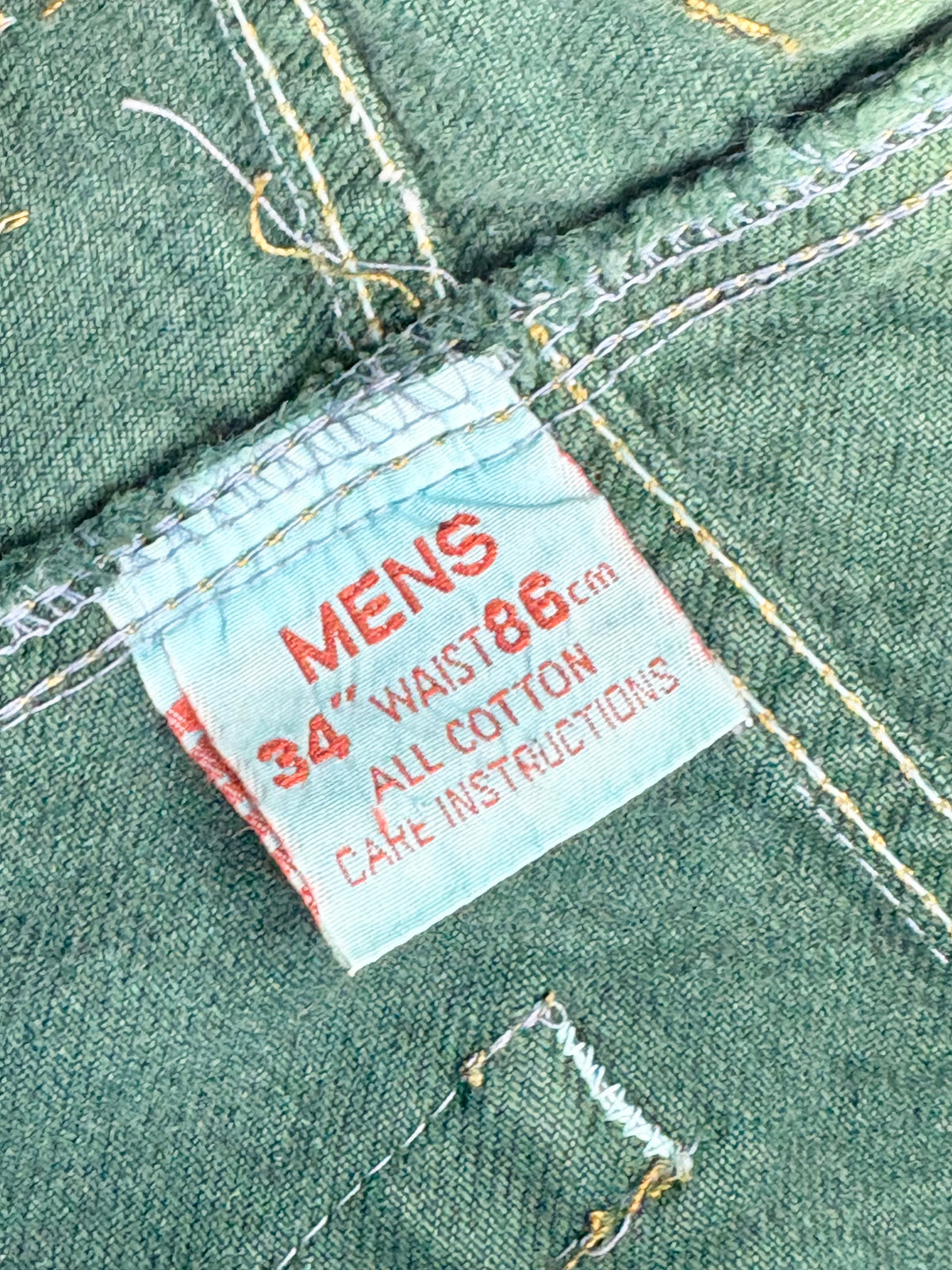 Staggers Y2K Green Denim Jeans - W34