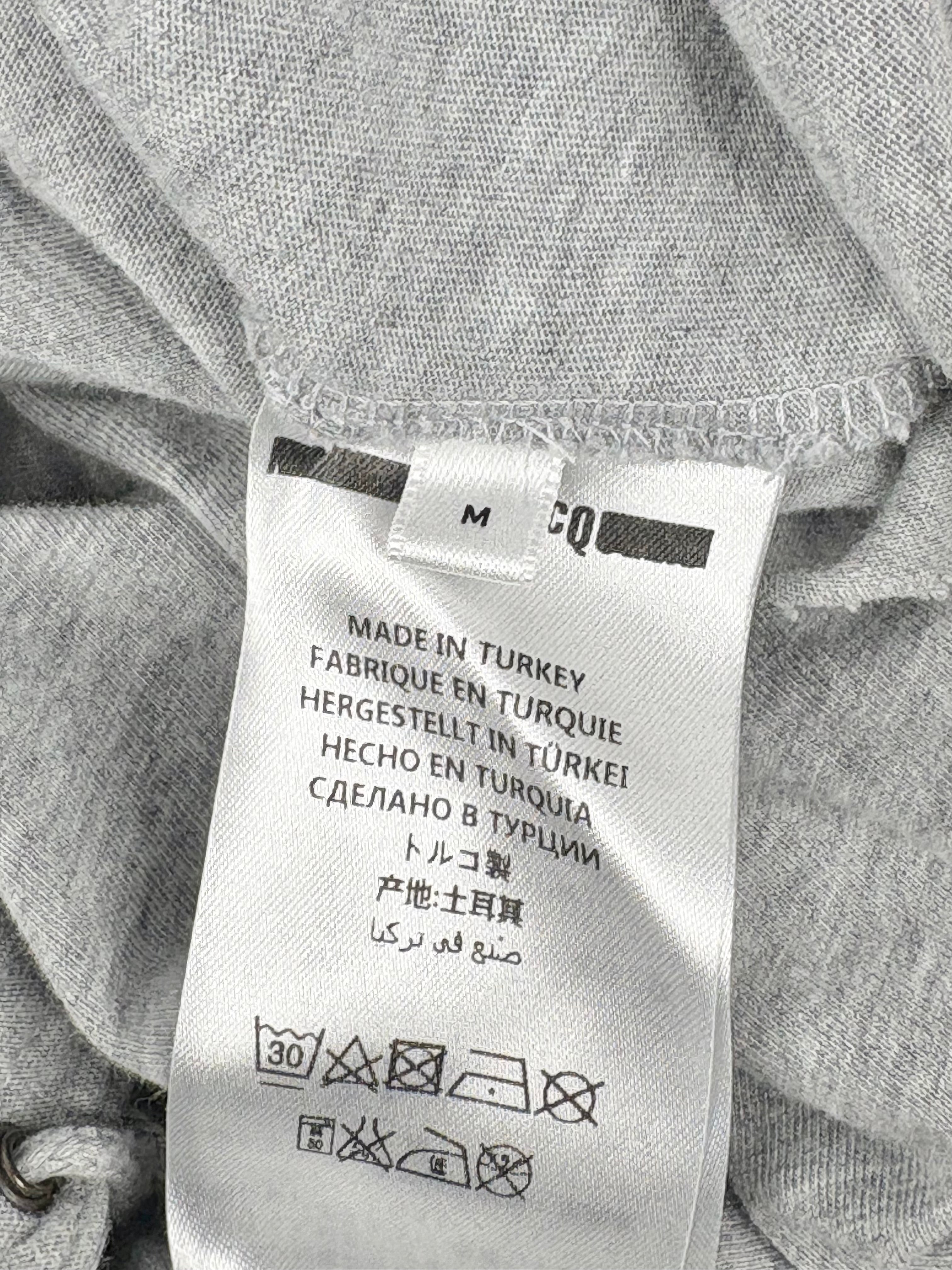 McQ Alexander McQueen Cloud Grey Melange Eyelet Tank Dress - AU10