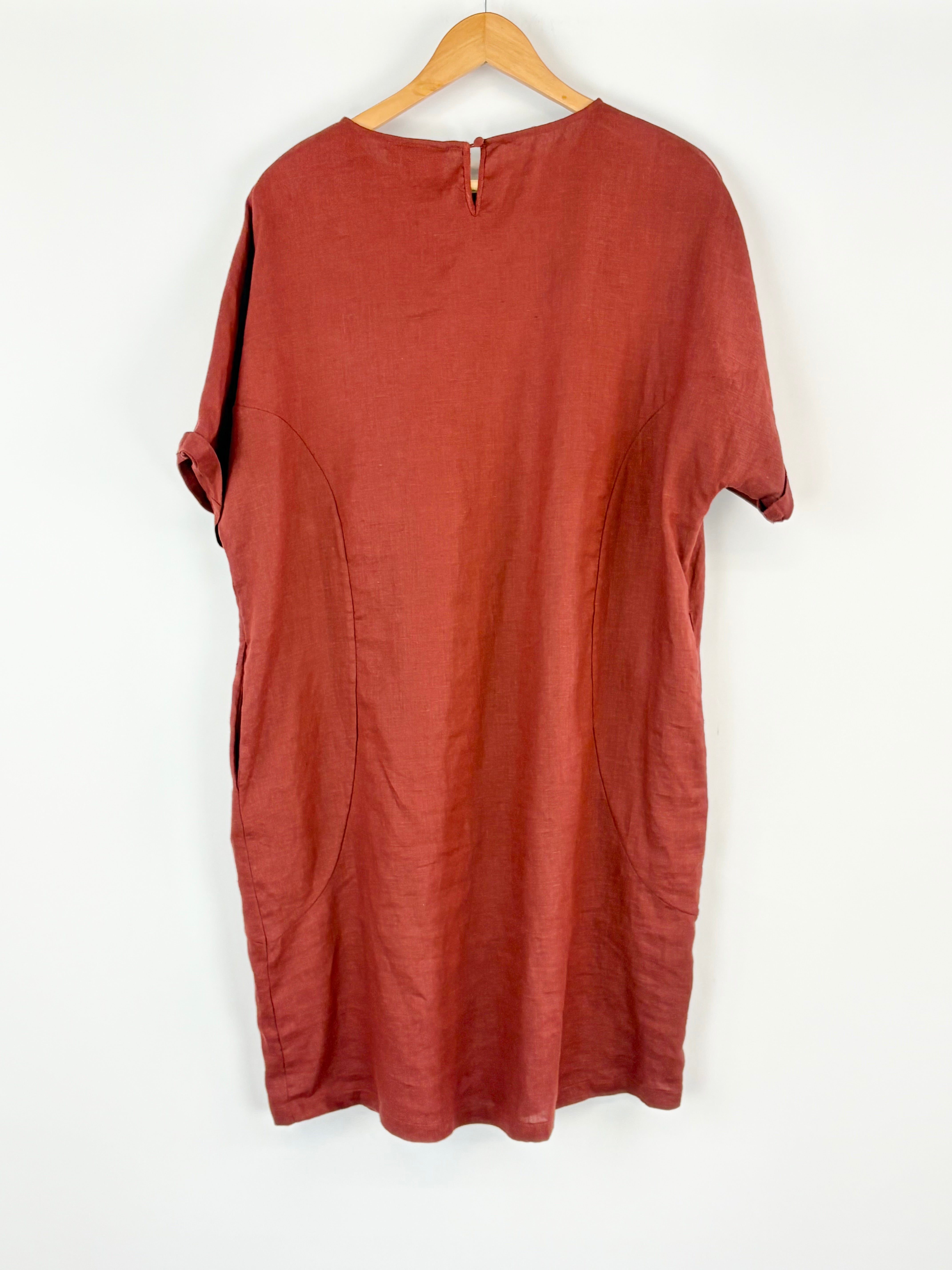 Elk Linen Paprika 'Hersom' Dress - AU14