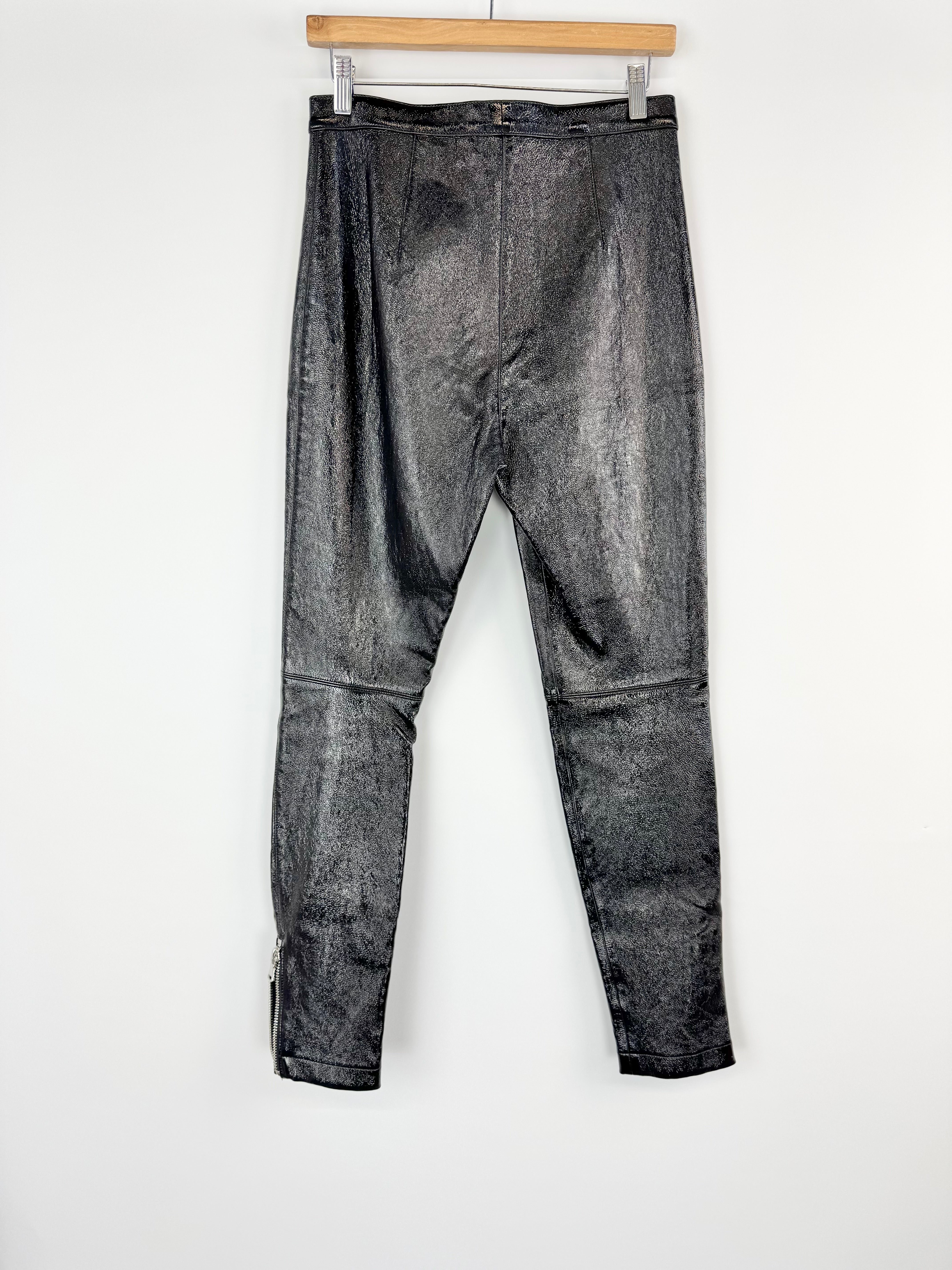 3.1 Philip Lim Black Leather Pants - AU6