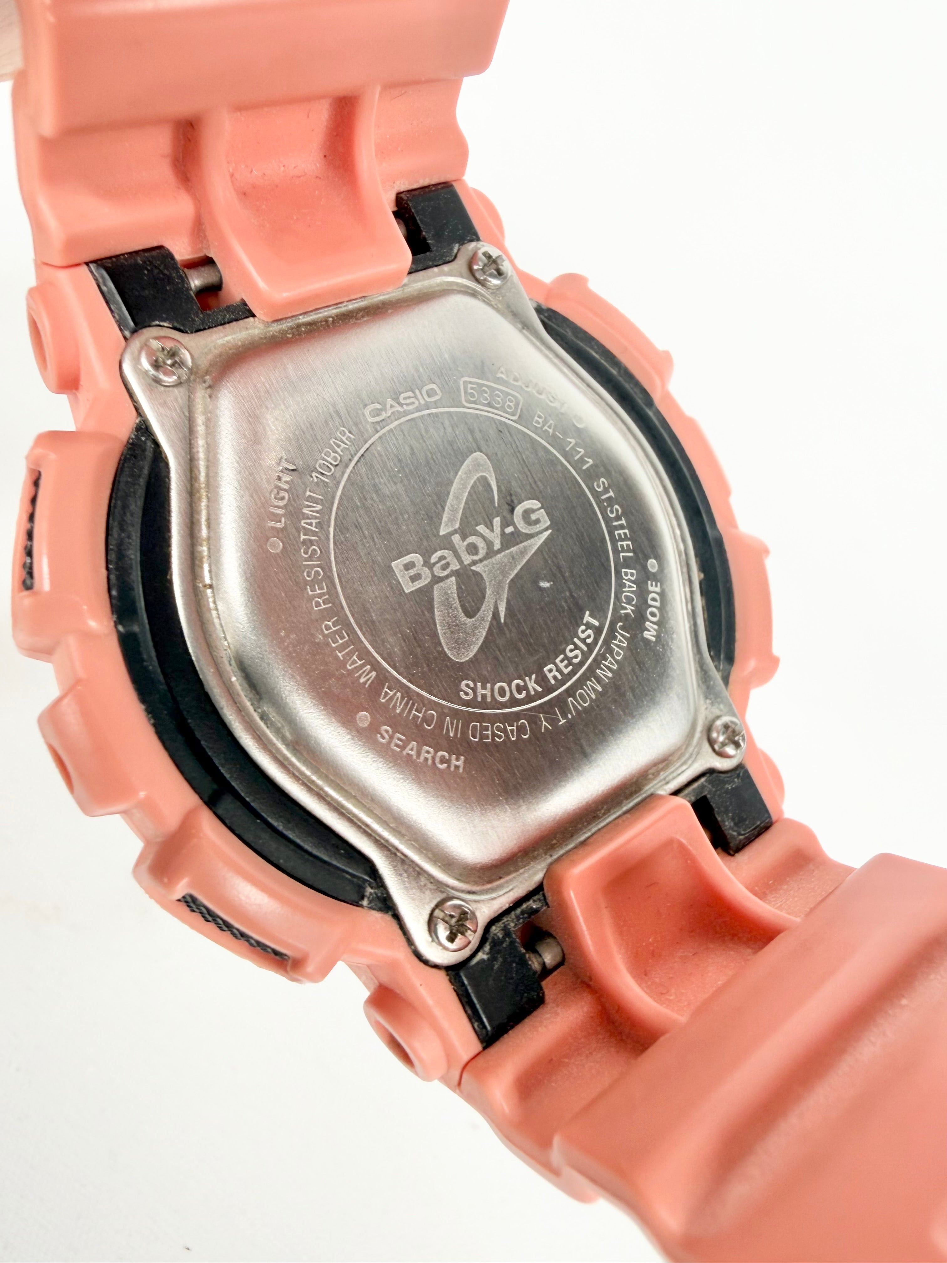 Casio Baby-G Ba 110 Peach Pink Digital Watch