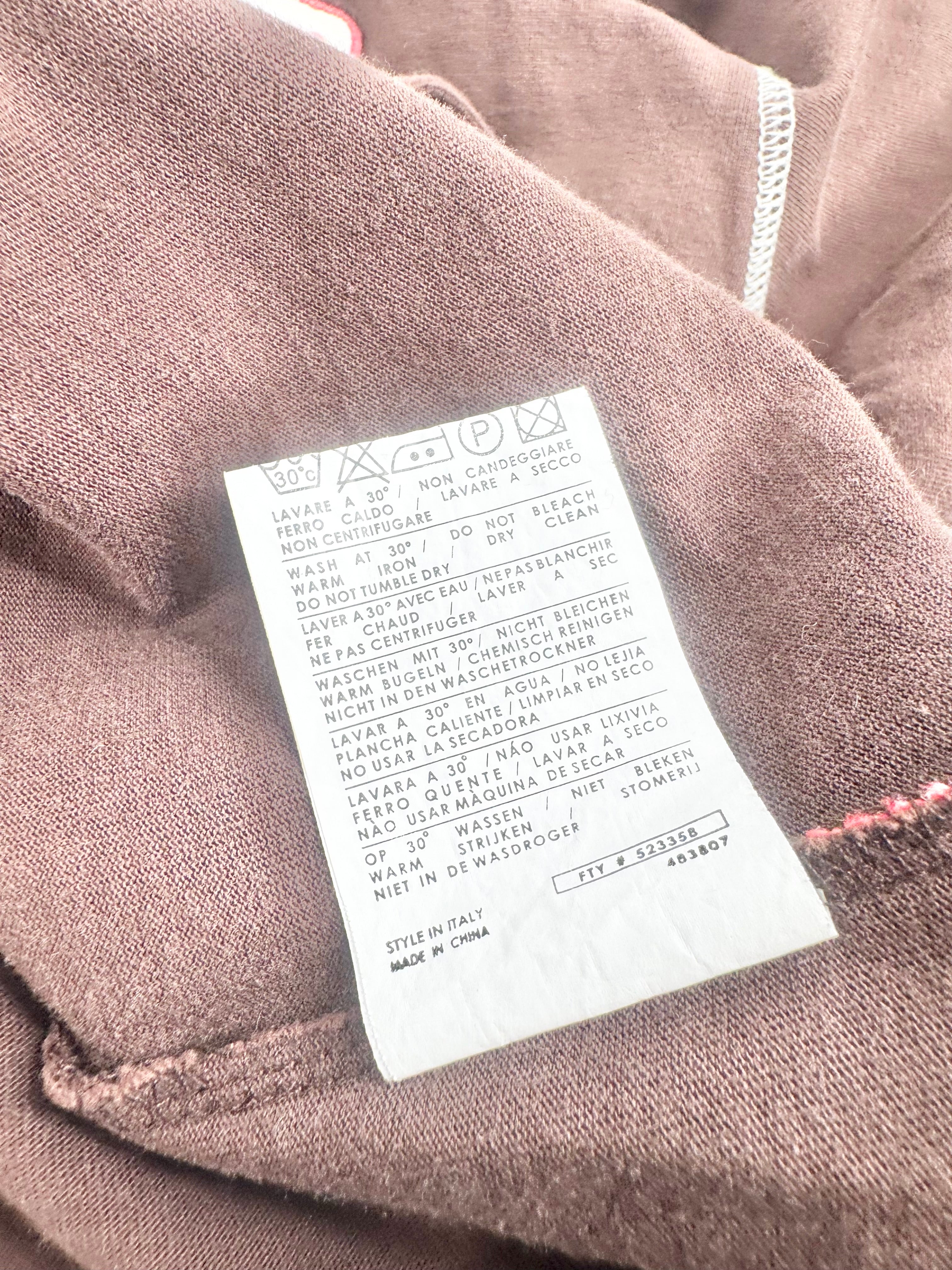 Kappa Brown Hooded Zippered Sweatshirt - XL