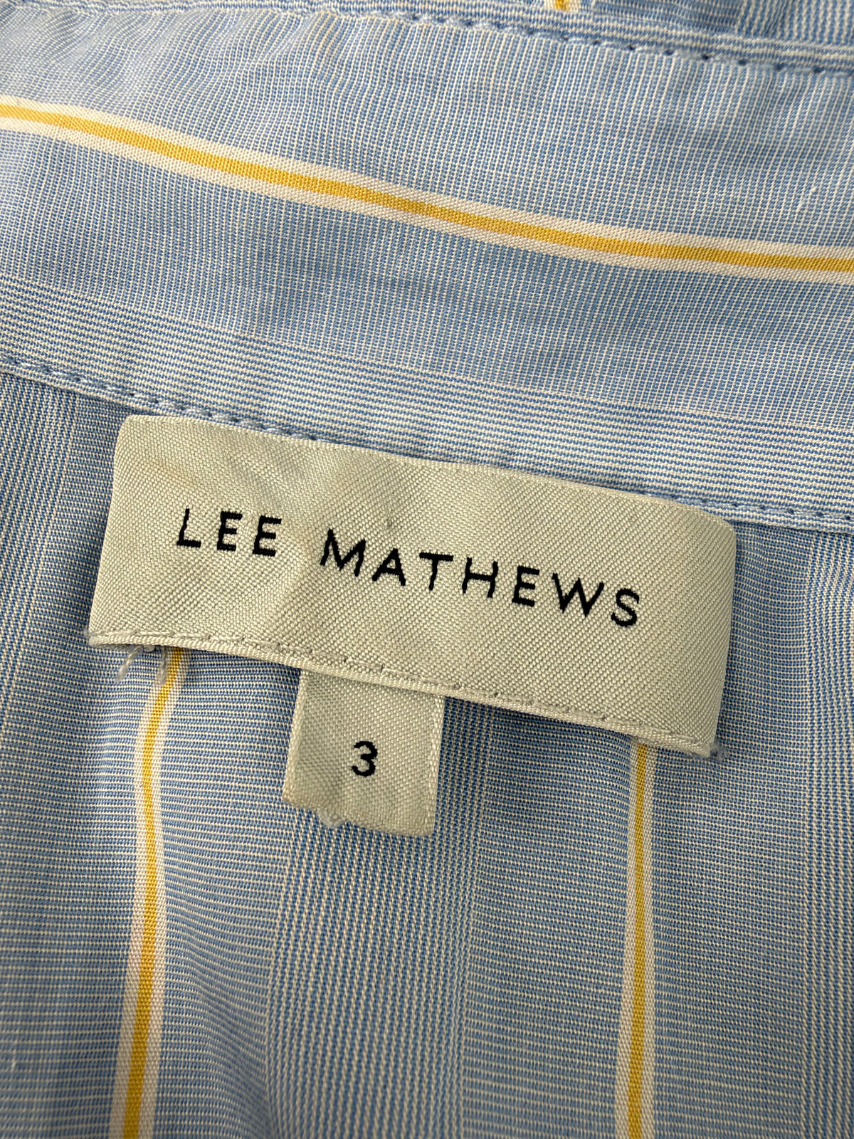 Lee Mathews Resort 22 Jerry Stripe Cotton Maxi Dress - AU12