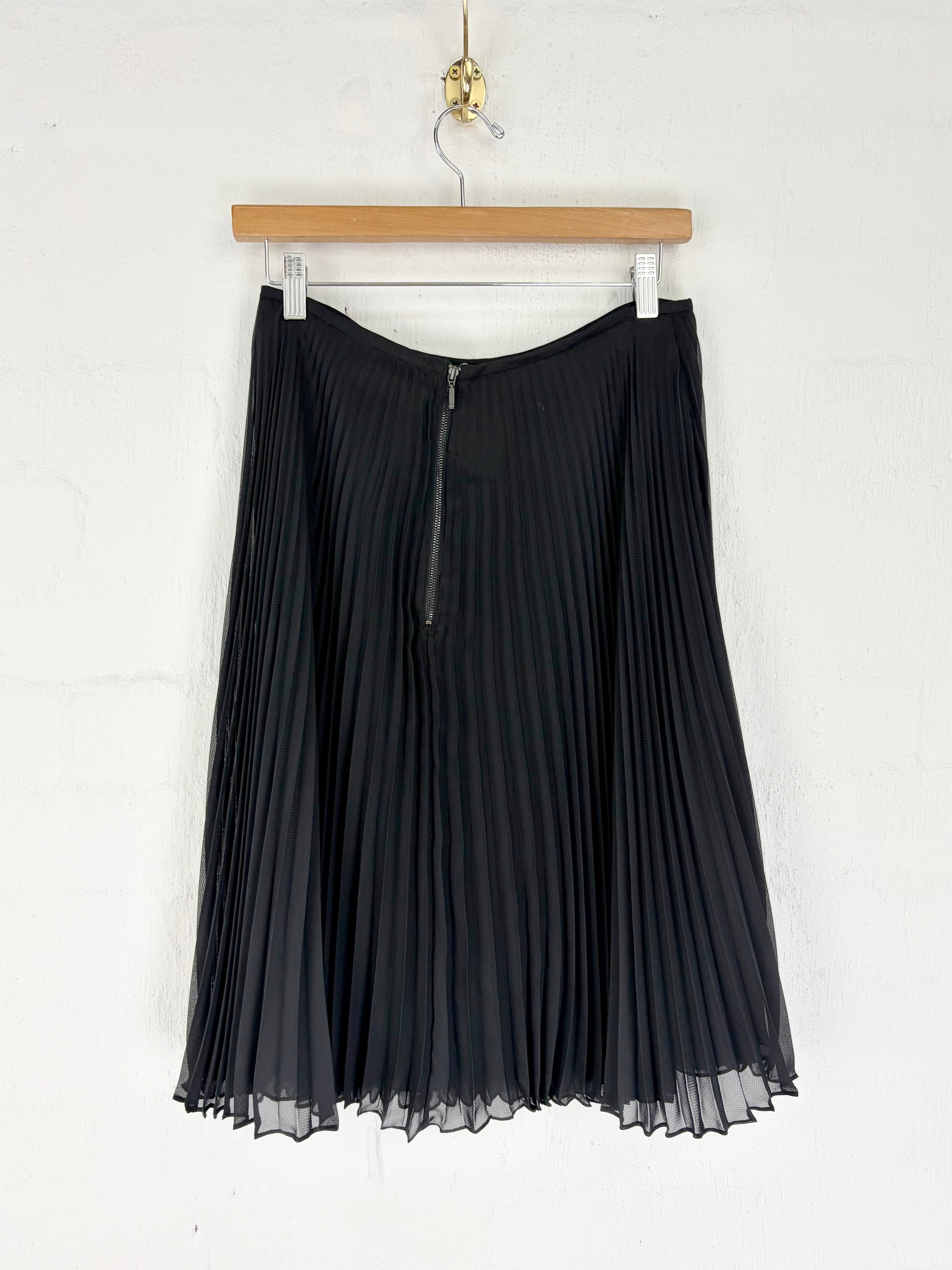 Aurelio Costarella Black Pleated Skirt - AU12/14