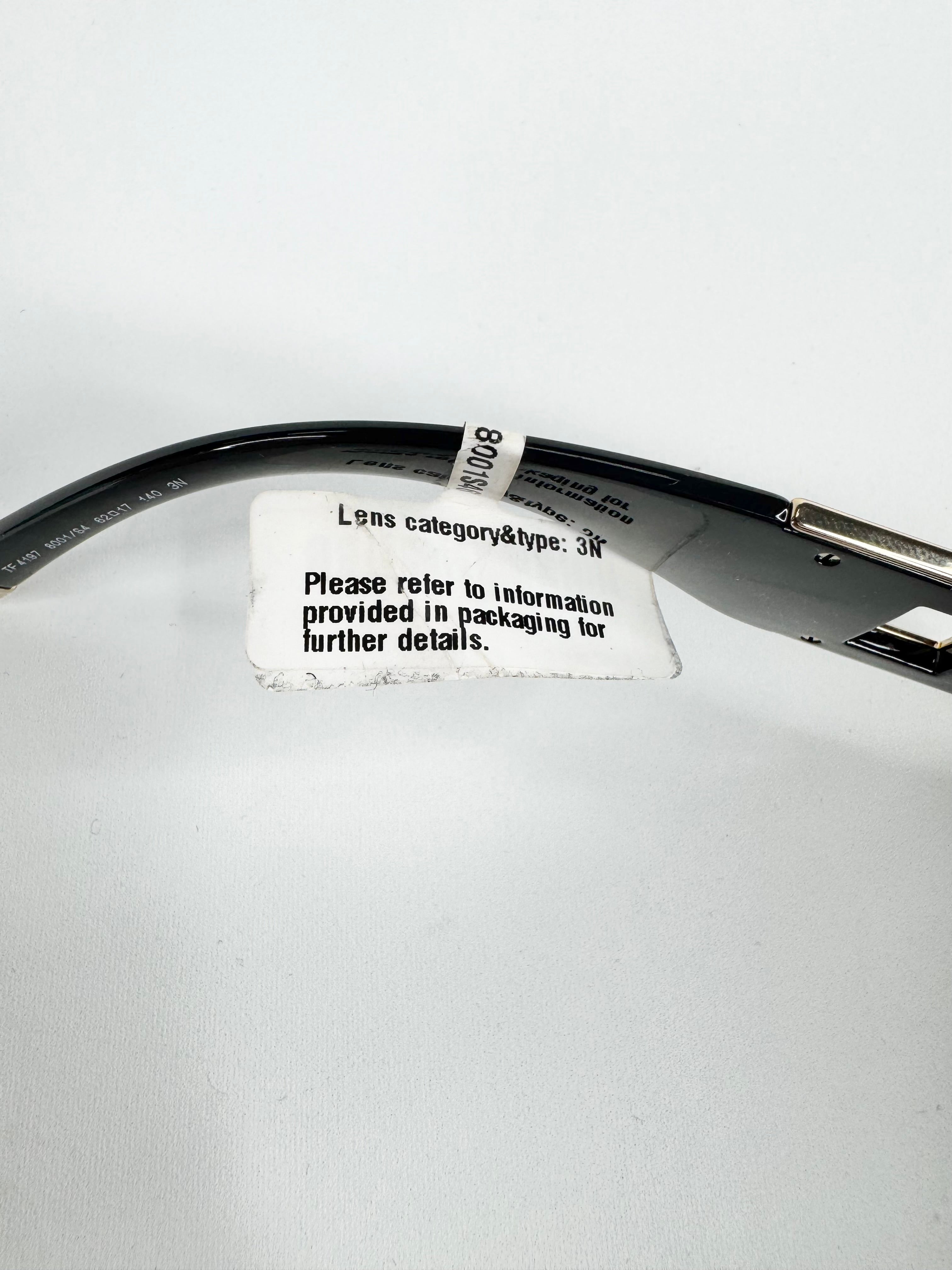 Tiffany & Co Black & Gold 'TF4197' Rectangular Sunglasses