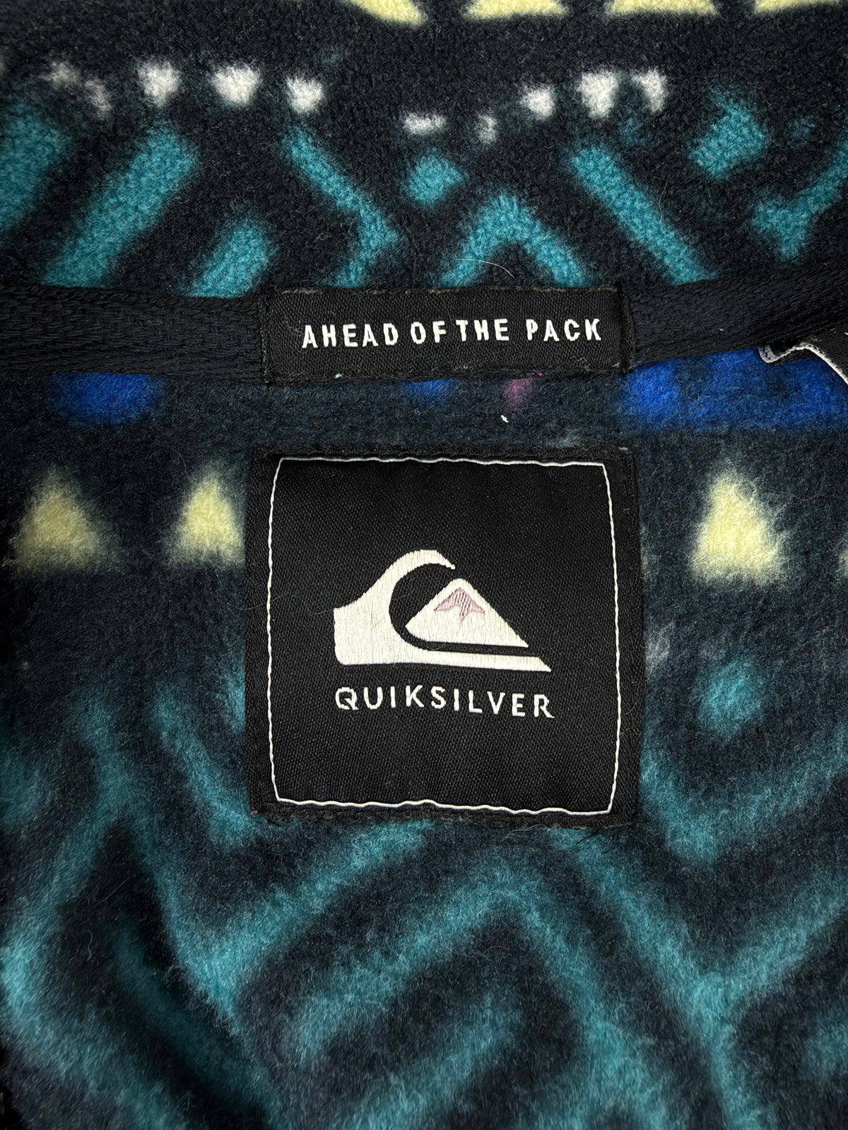 Quicksilver Geometric Print Zip Through Fleece - XS
