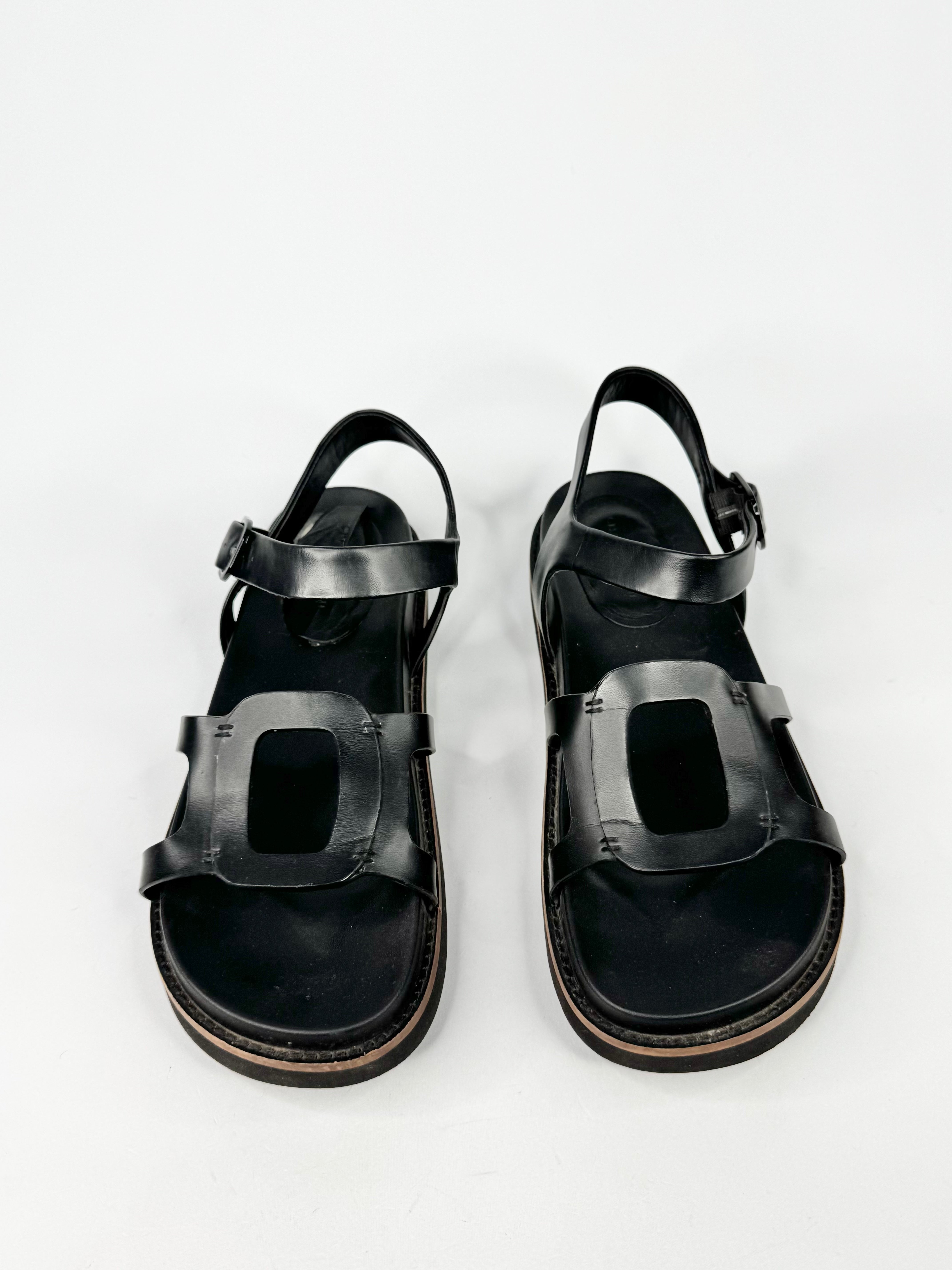 Charles & Keith Black Open Toe Sandals - EU41