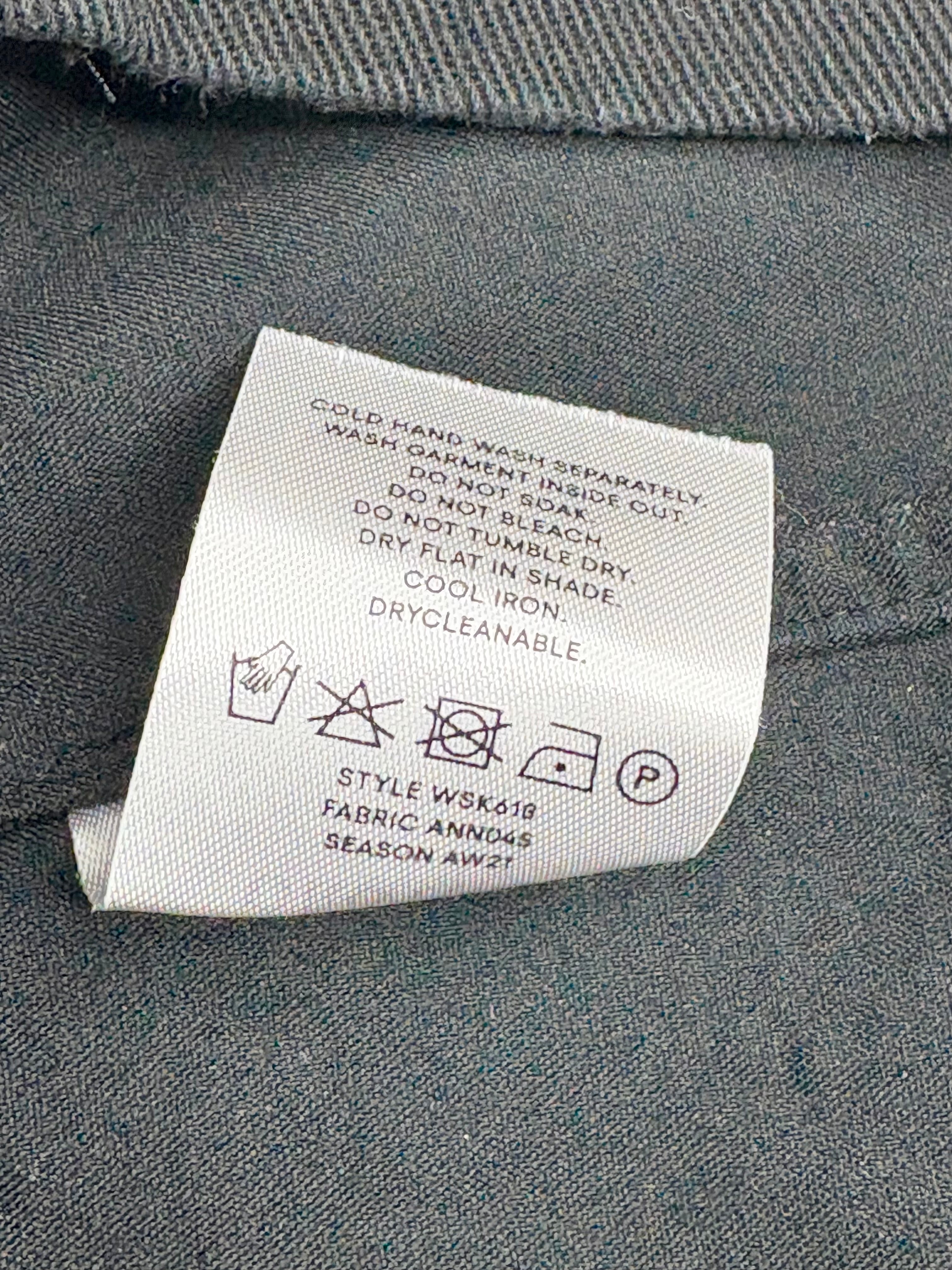 Oroton Black Denim Wrap Skirt - AU8