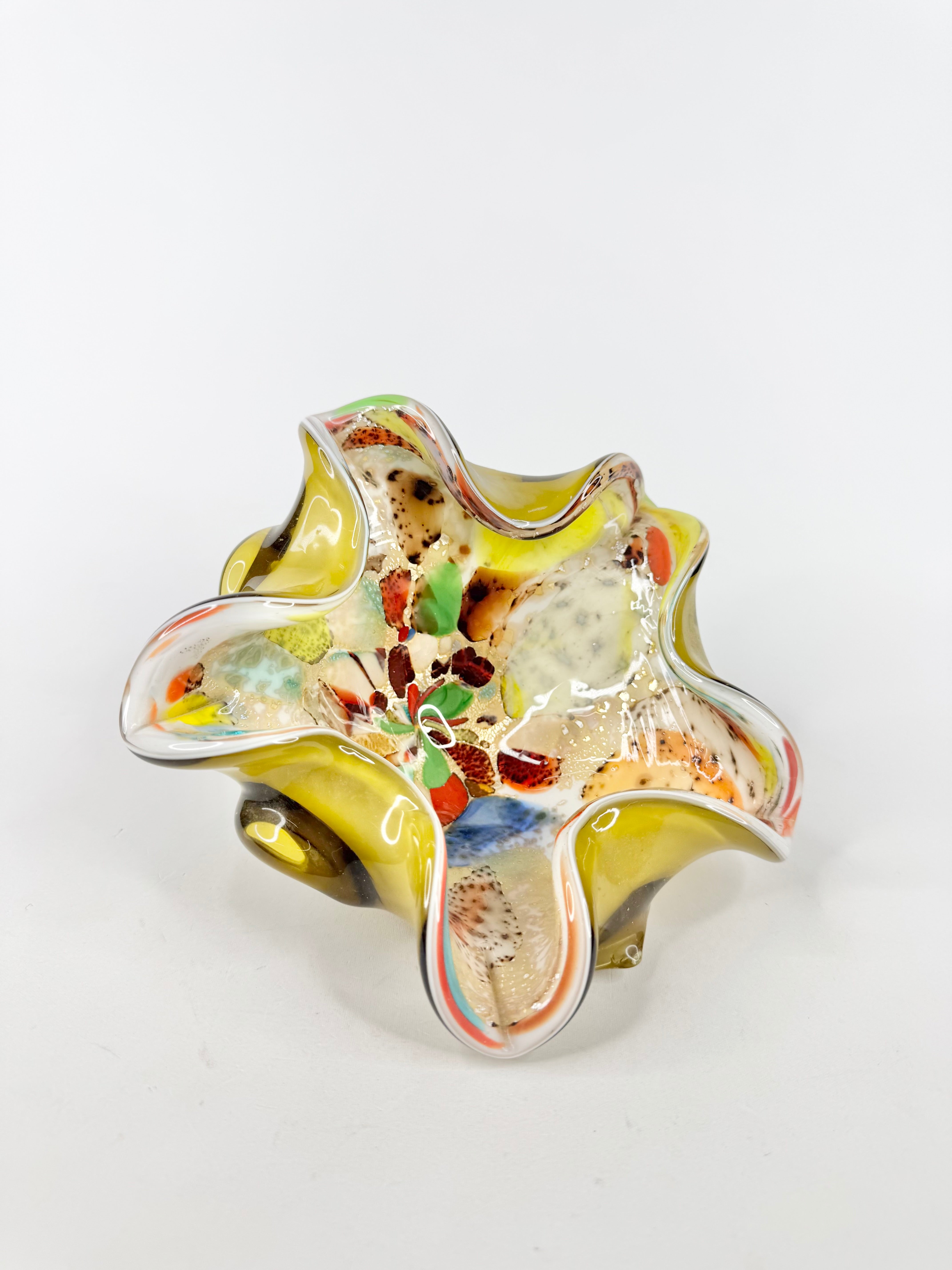 Vintage Murano Glass 'Tutti Fruitt' Dish