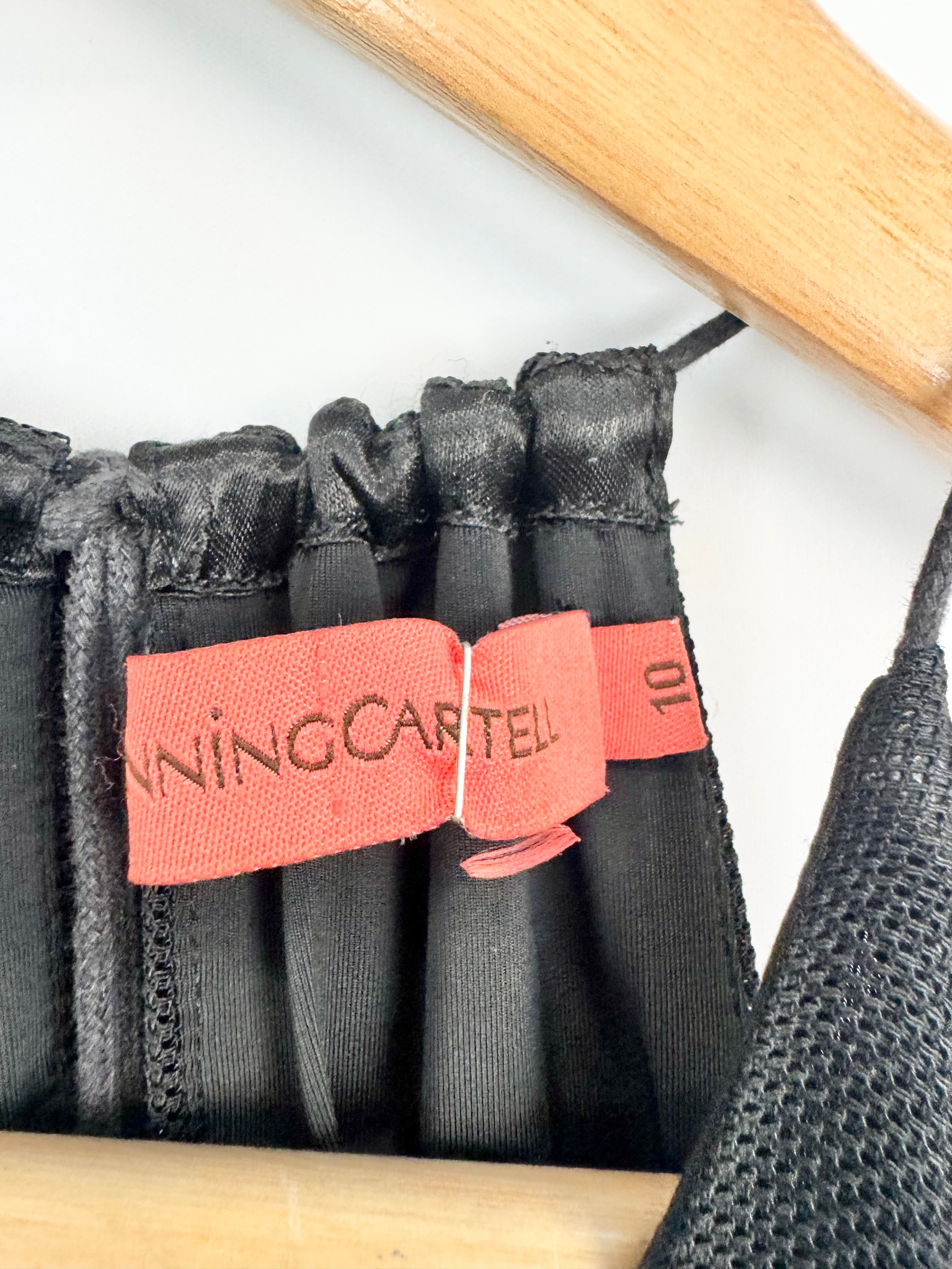 Manning Cartell Black Fringed Halter Neck Maxi Dress - AU10