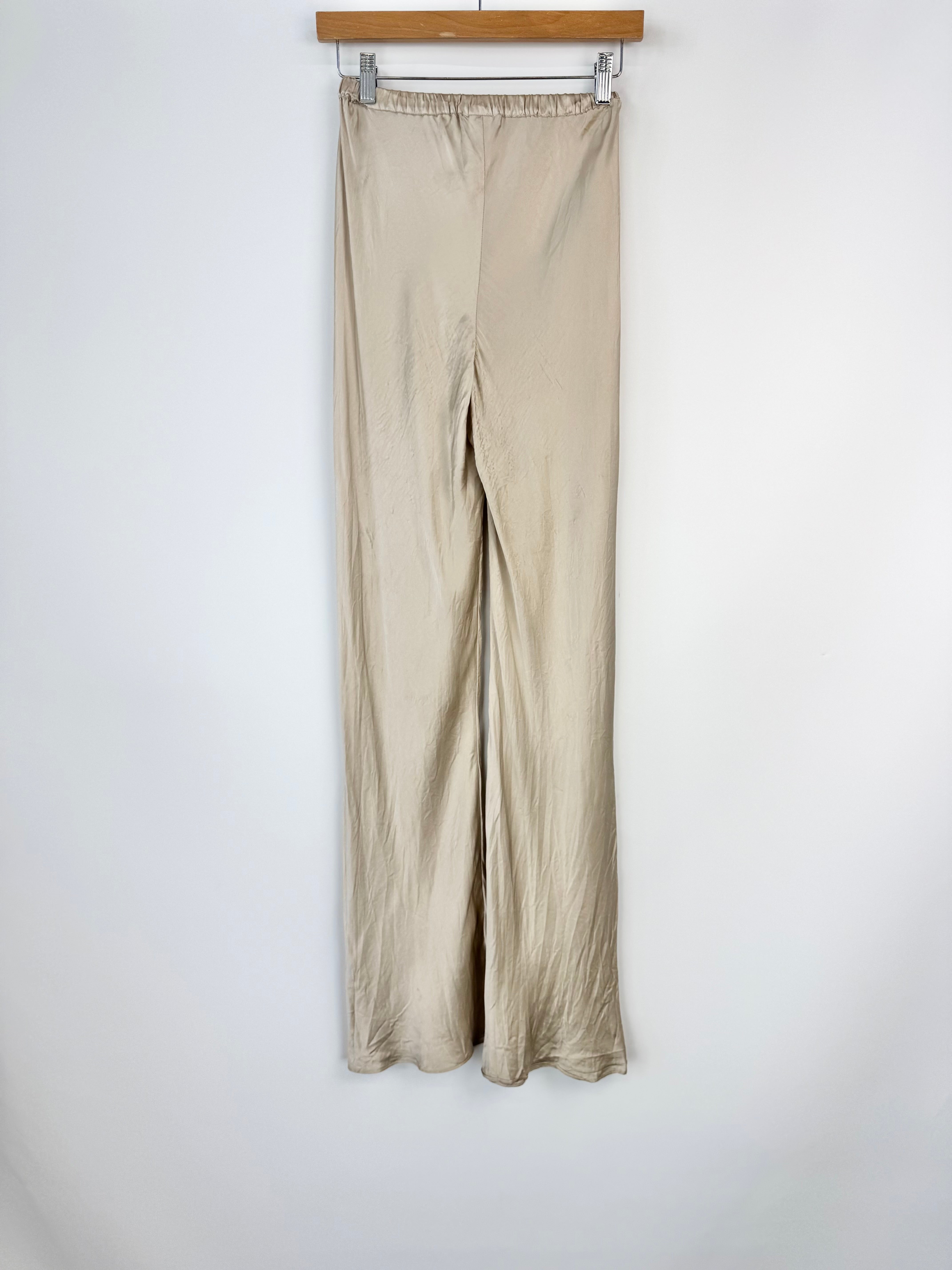 Silk Laundry Vanilla Creme Wise Leg Slacks - AU6/8