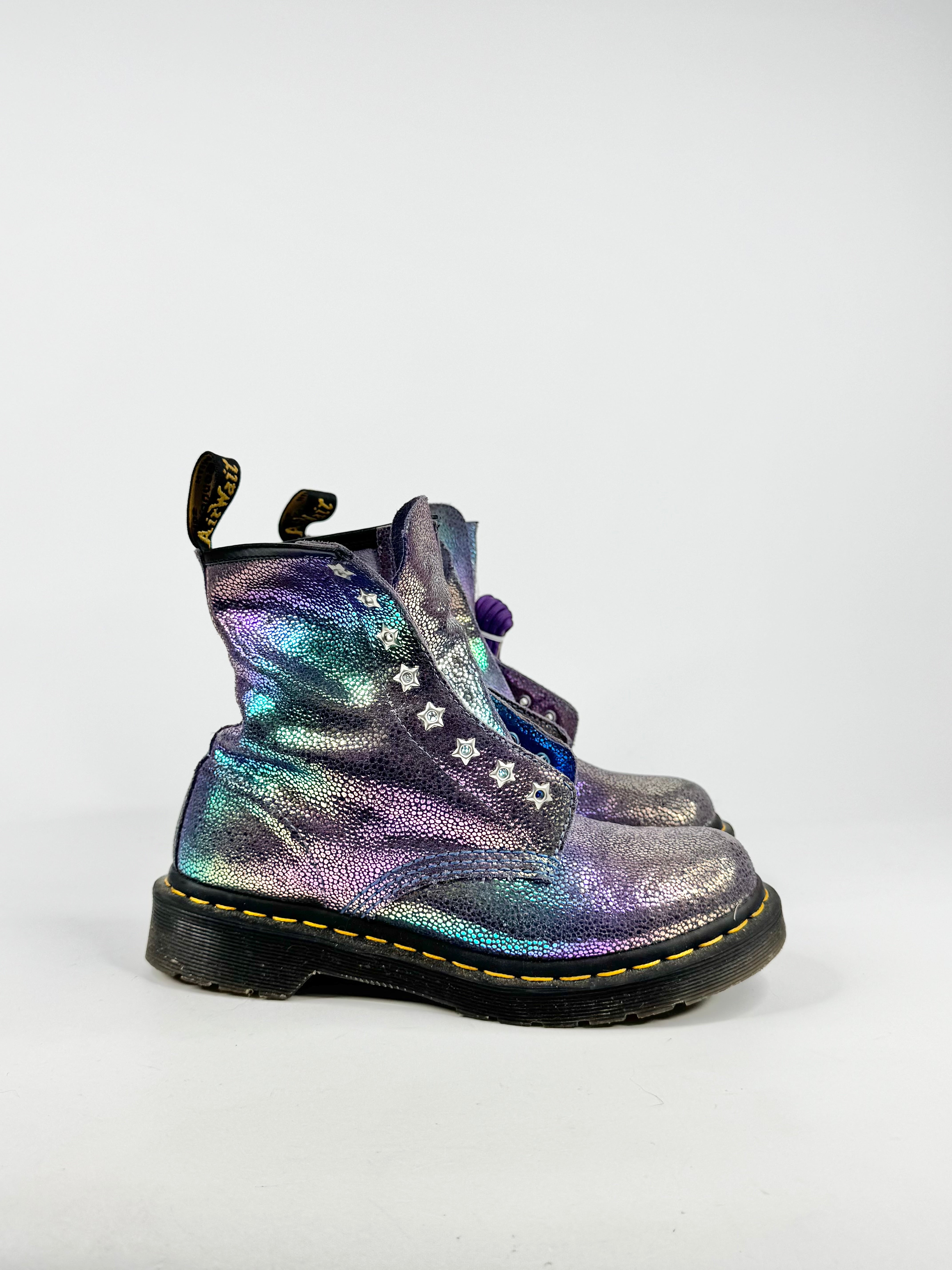 Doc Martens Violet Iridescent Mermaid Boots - EU37