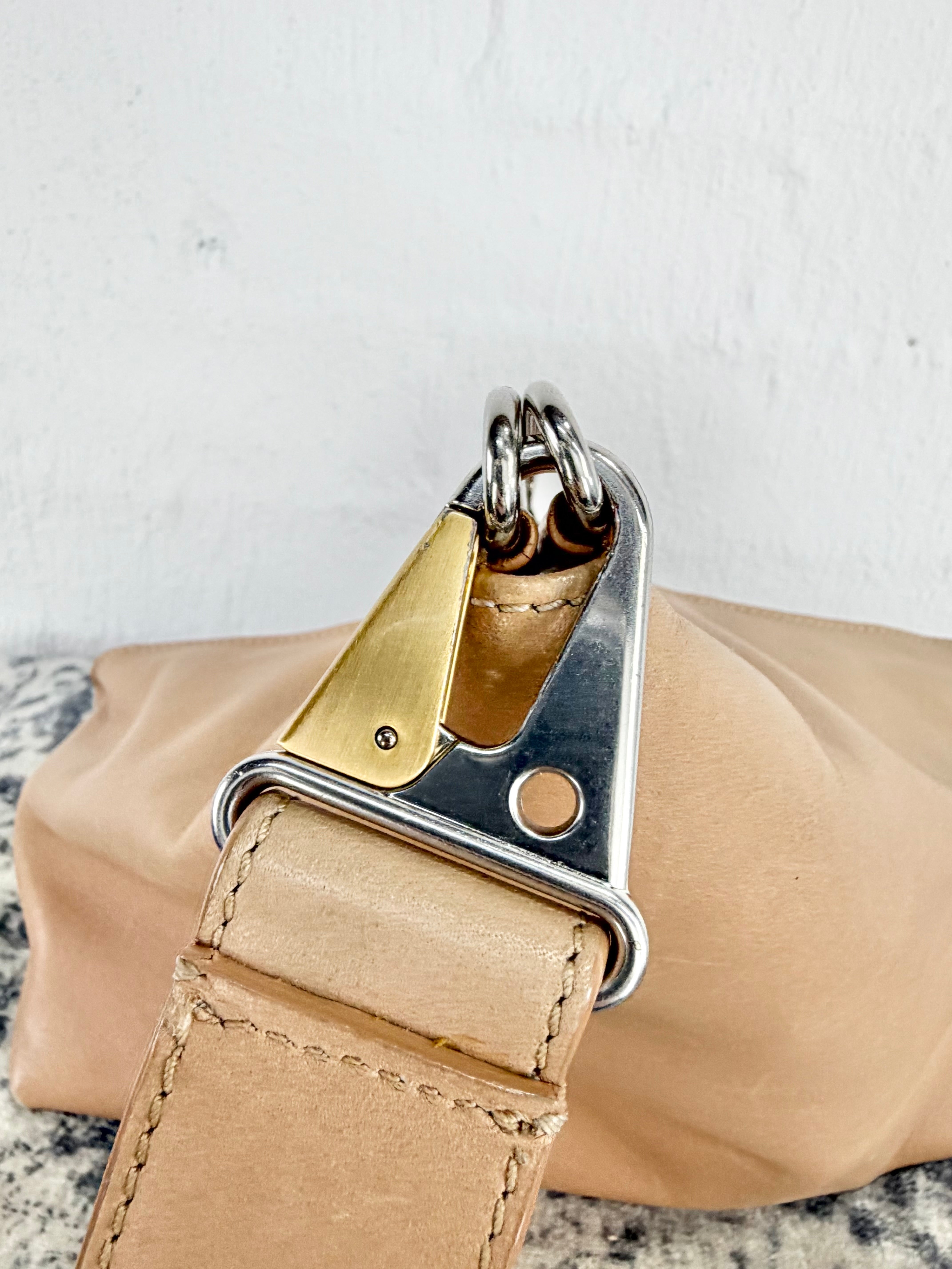 Dion Lee Beige Geometric Clutch/Wristlet