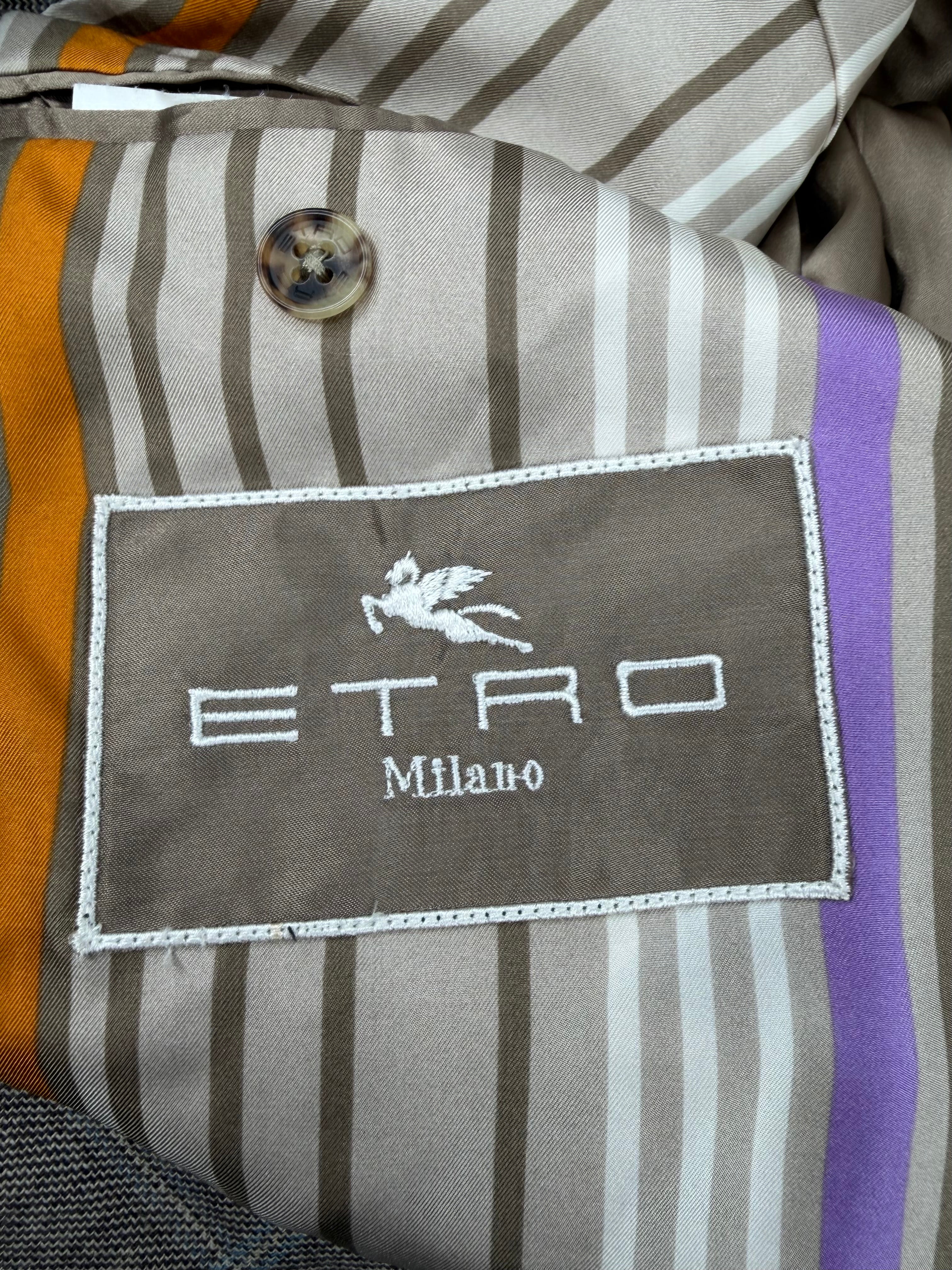 Etro Milano 'Briseide' Plaid Cashmere Blazer - 50
