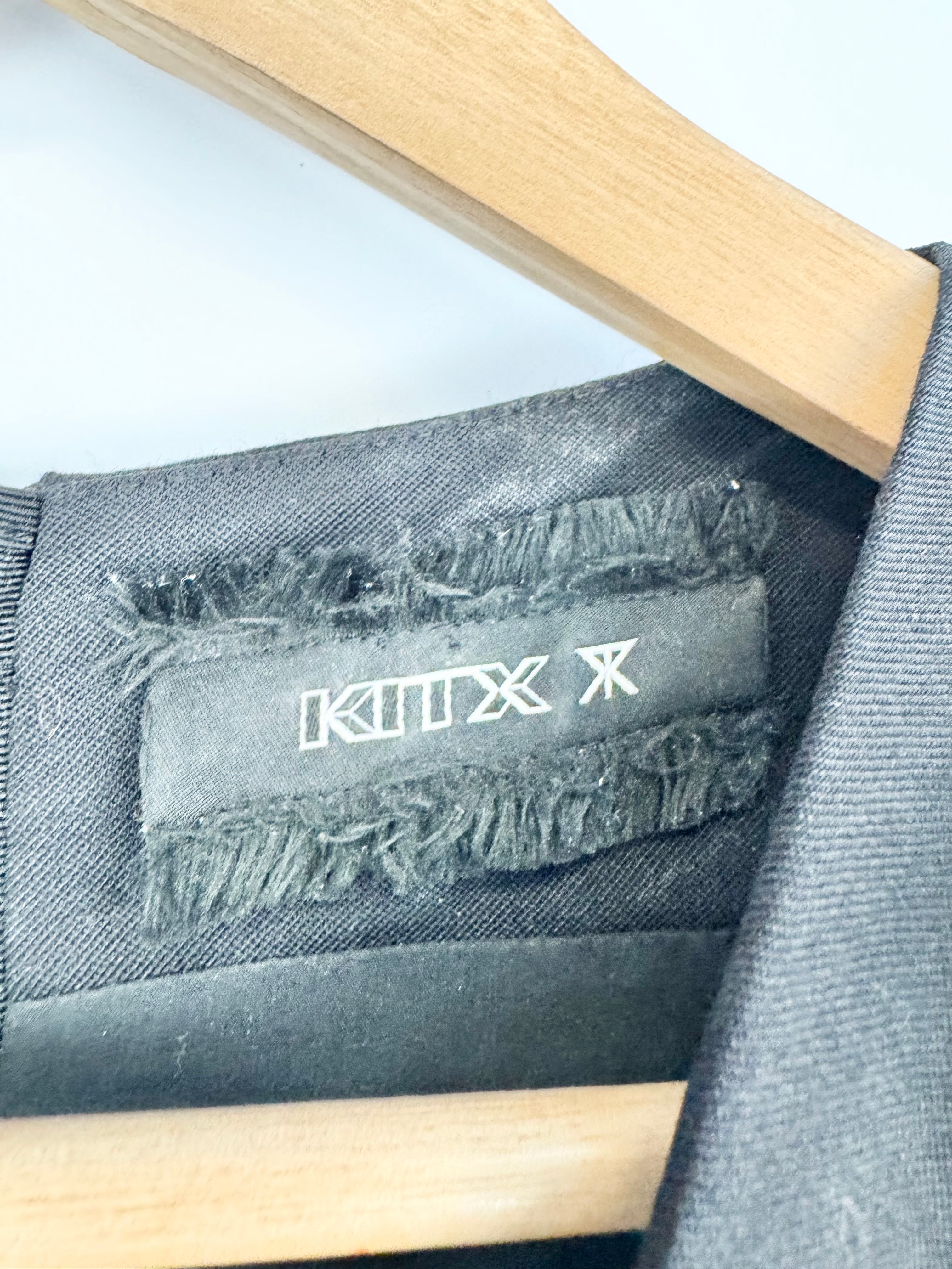 Kitx Black Wool Blend Knotted Midi Dress - AU12