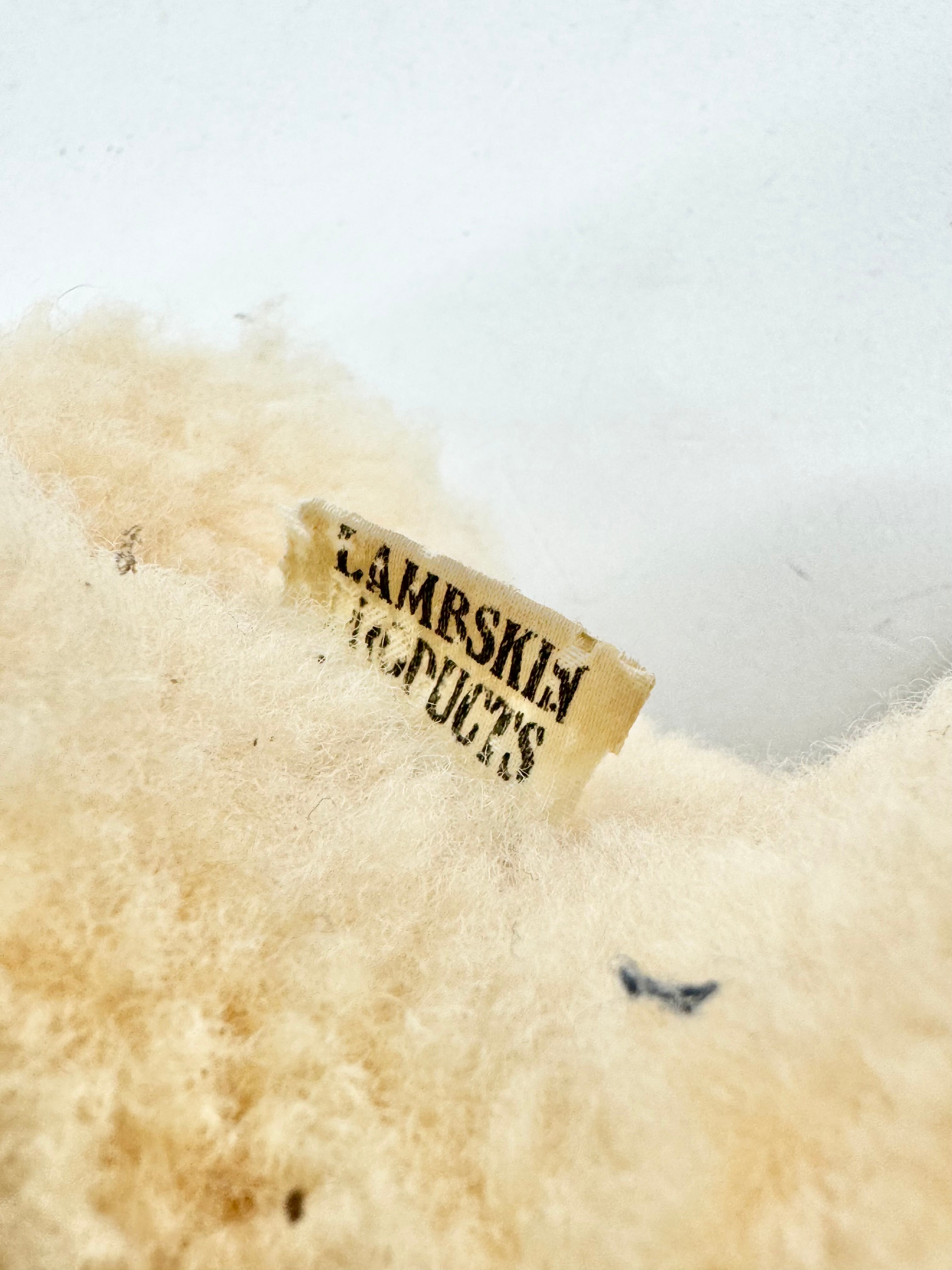 Vintage Maxwell Hay & Co Shearling Lamb