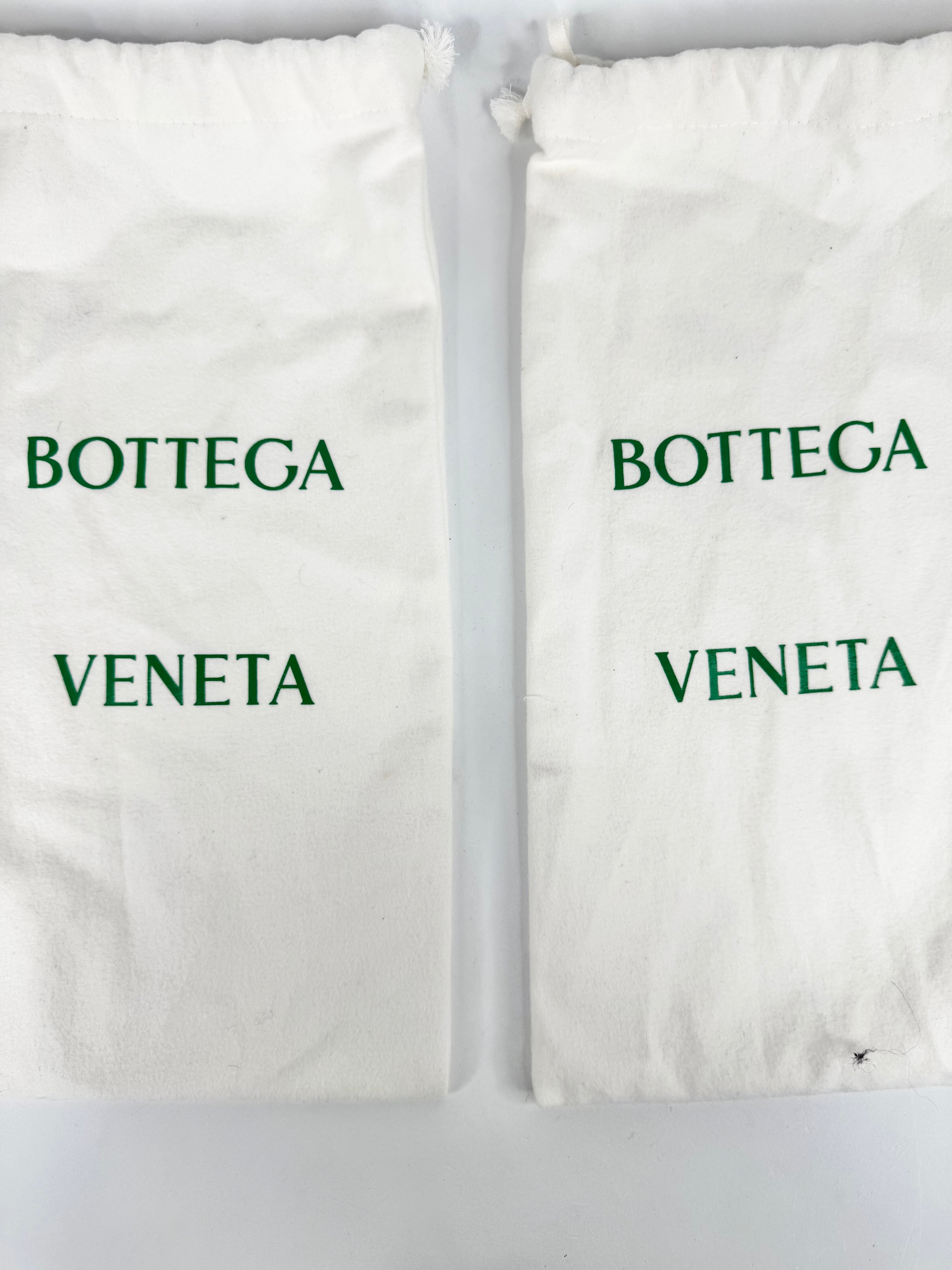 Bottega Veneta Turquoise Intrecciato Flats - EU42