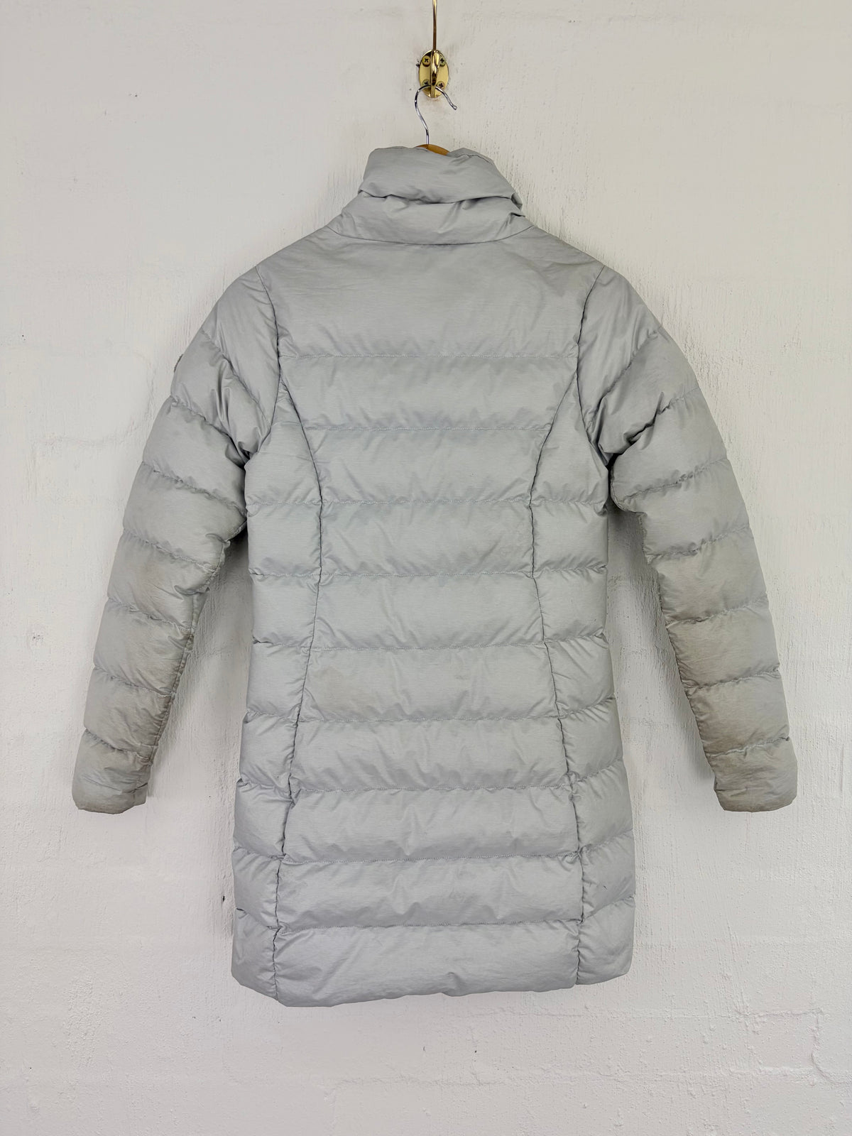 Macpac Silver Grey Long Insulated Jacket - AU6