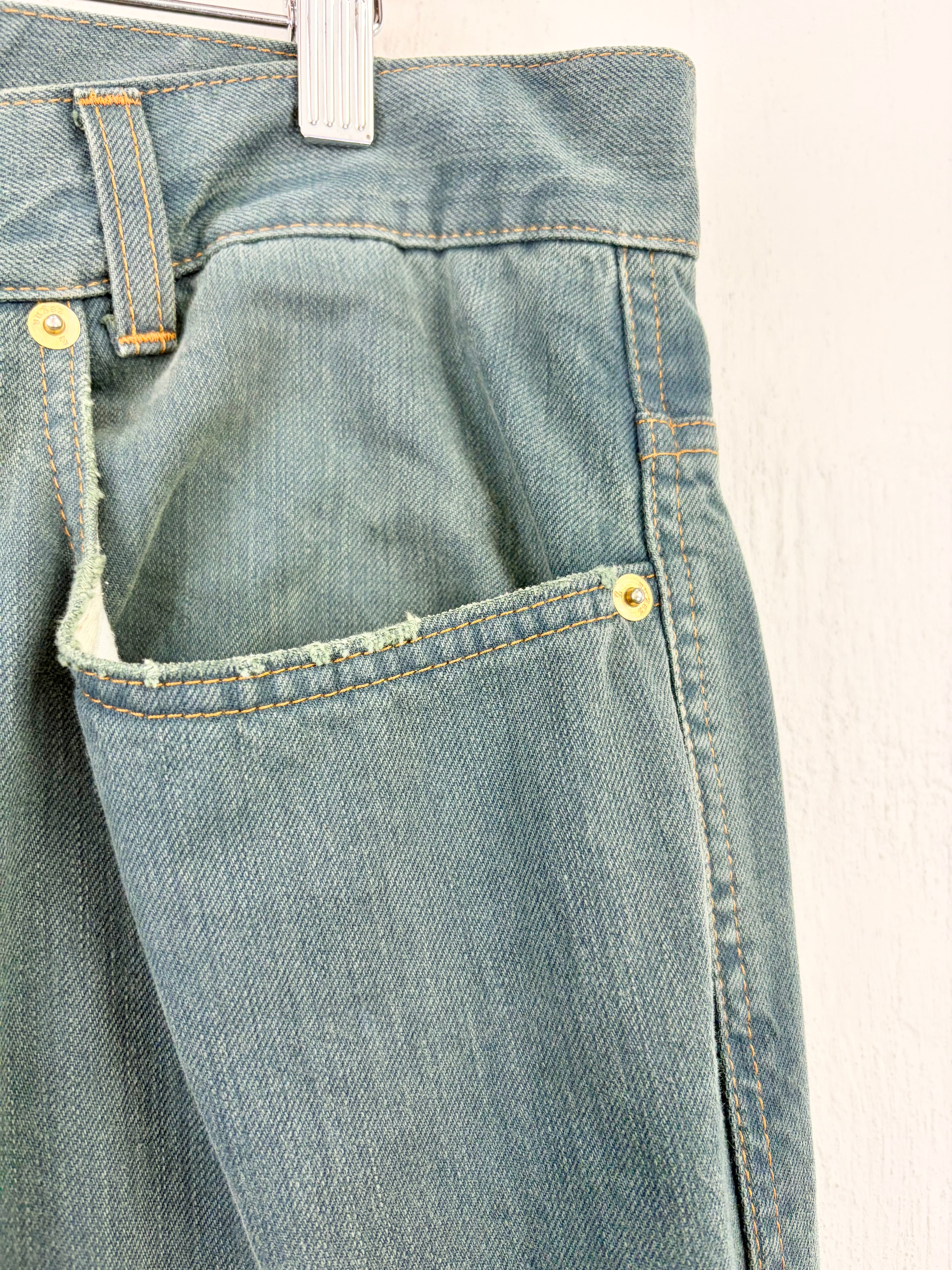 Zegna Sea Green Jeans - 36