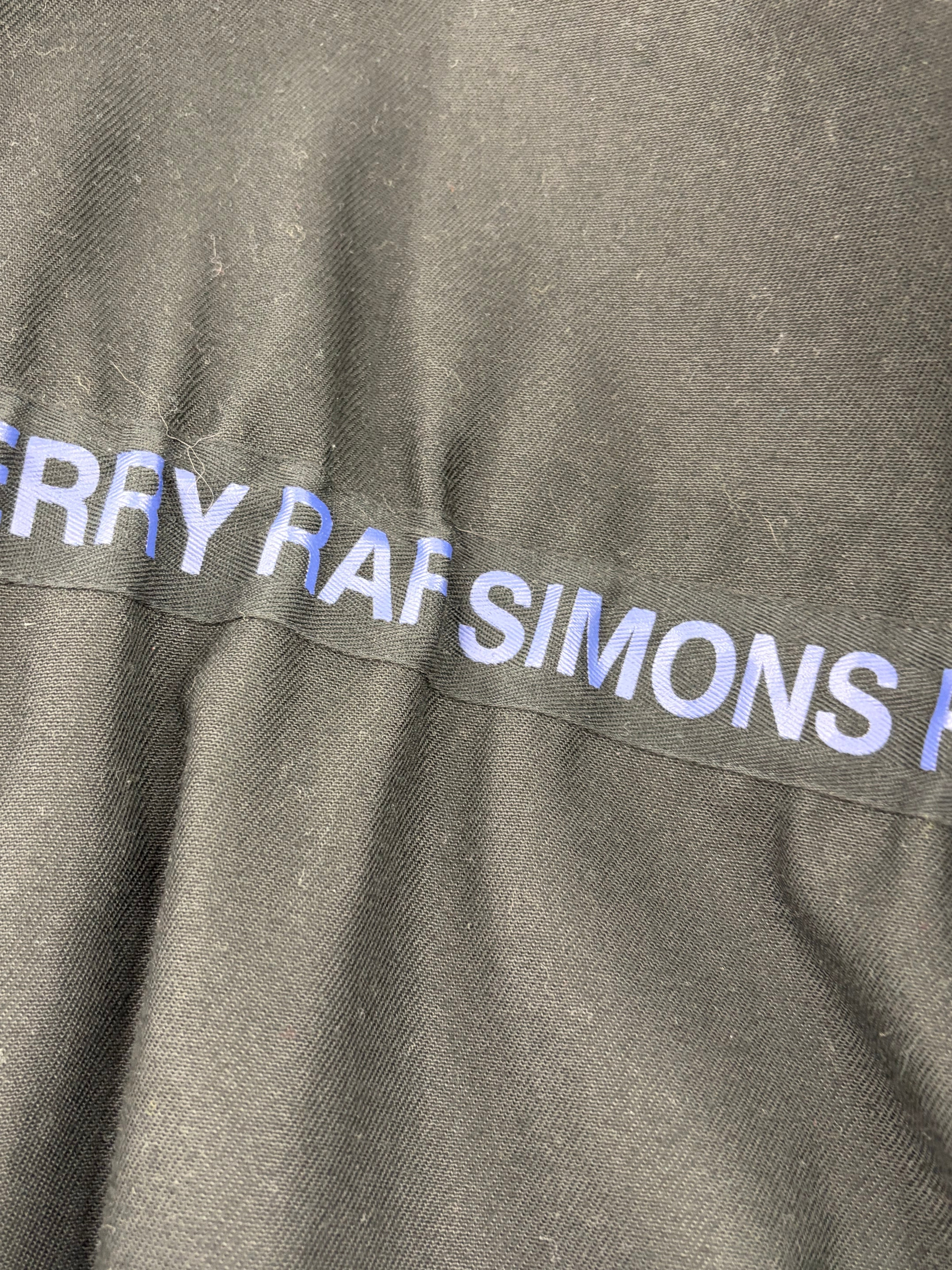 Raf Simons x Fred Perry Black Cotton Drawstring Coat - 40