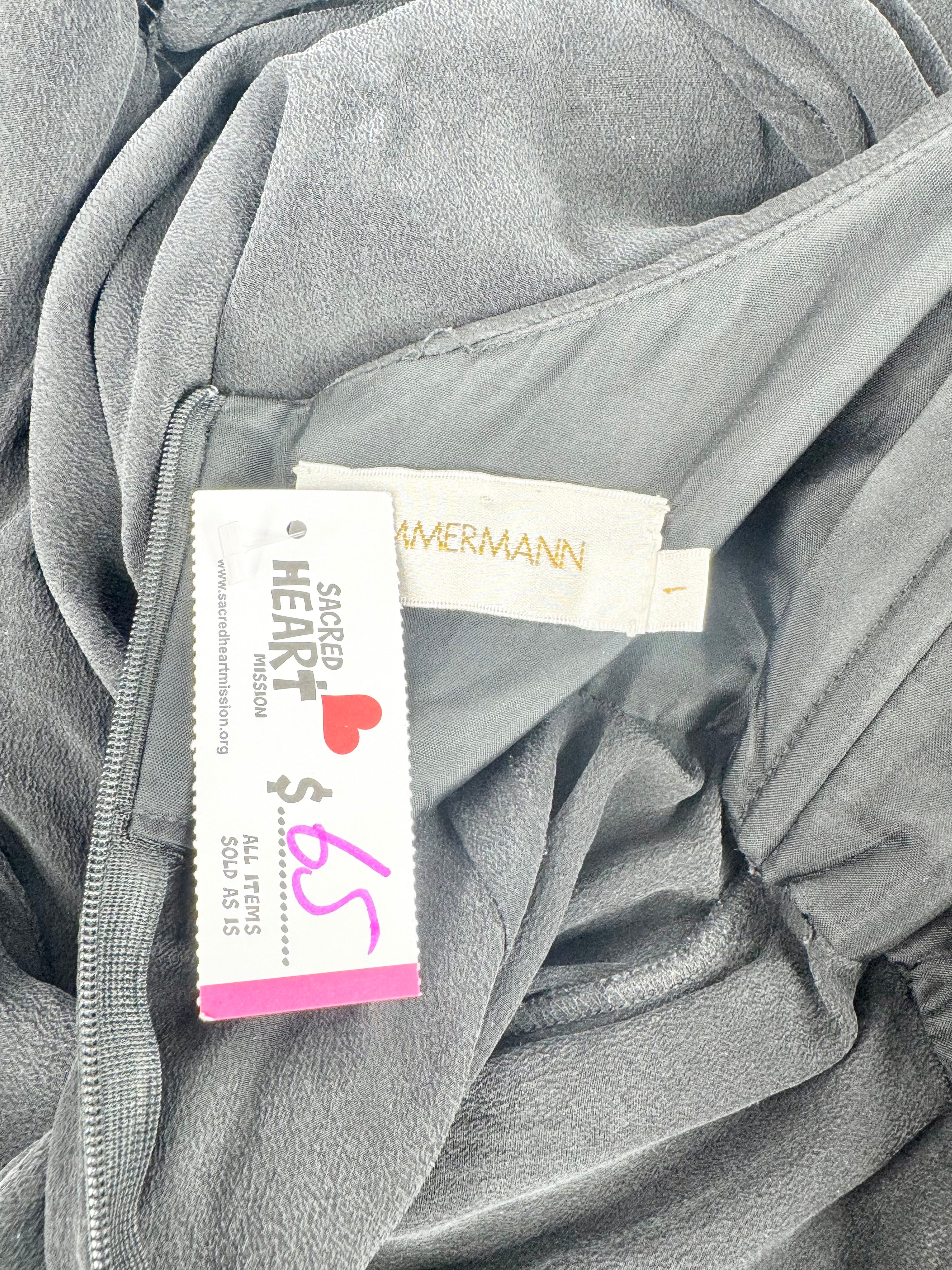 Zimmermann Black Silk Halter Neck Dress - AU8