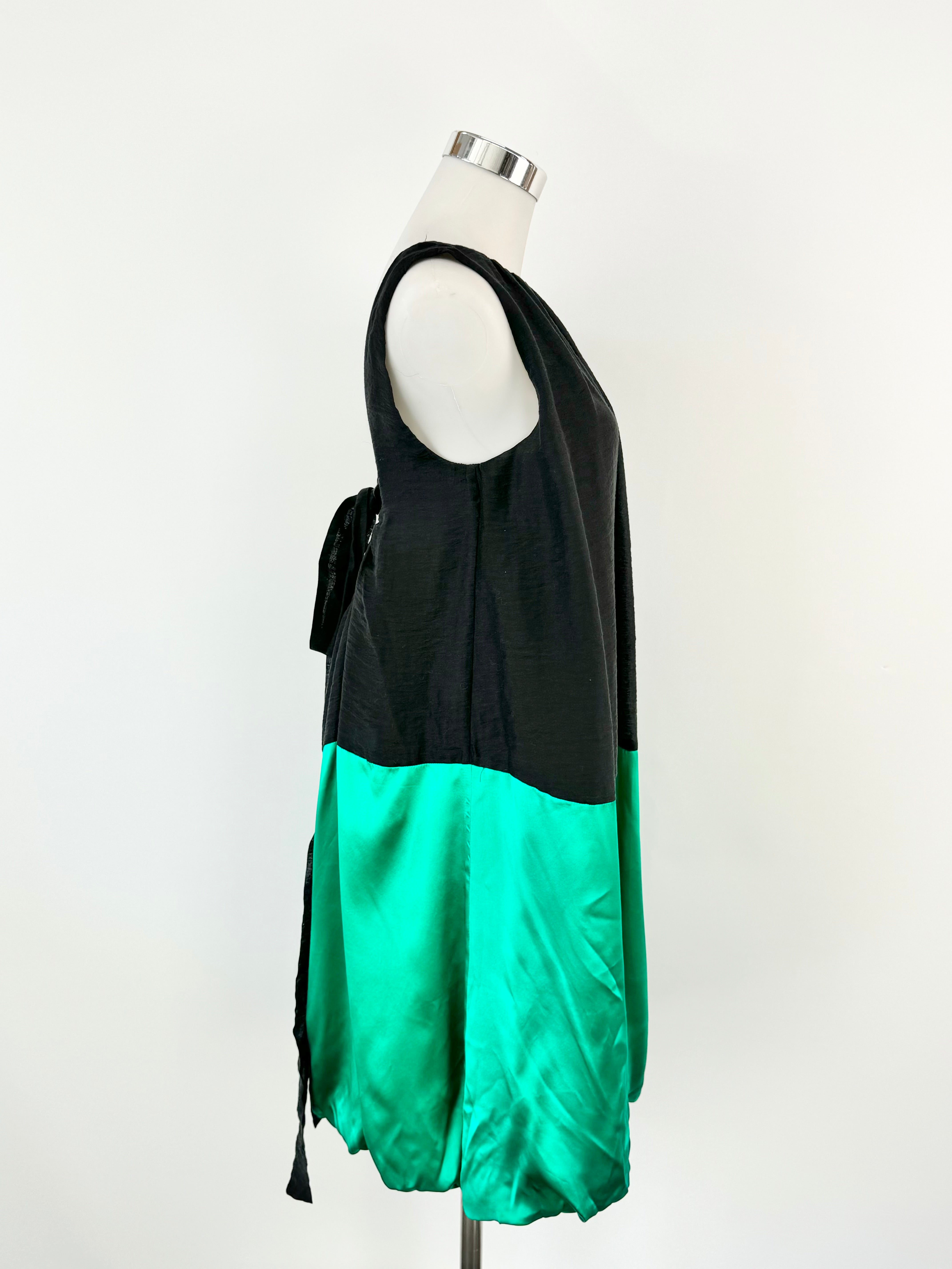 By Malene Birger 'Mireio' Black & Emerald Green Dress - AU8