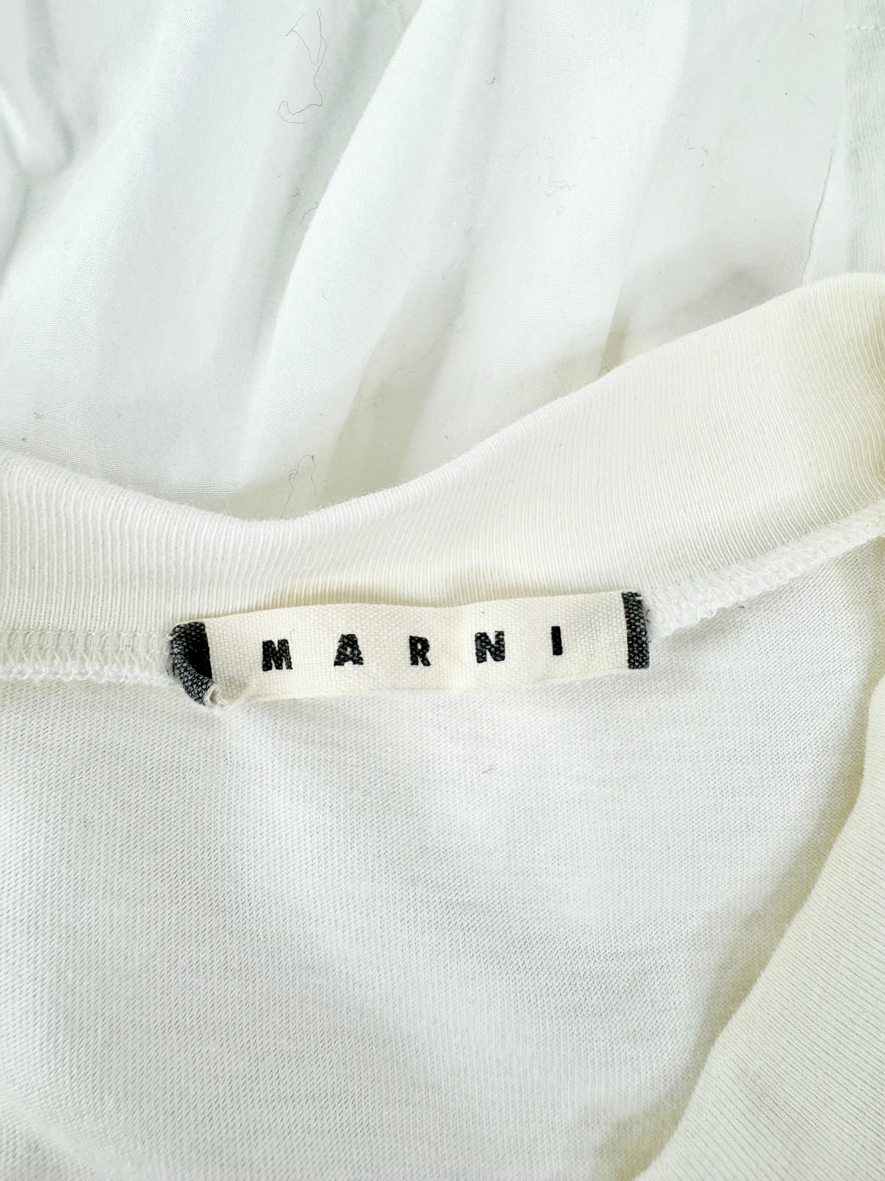 Marni White Tiered Panel 'Commessa' Vest - AU10