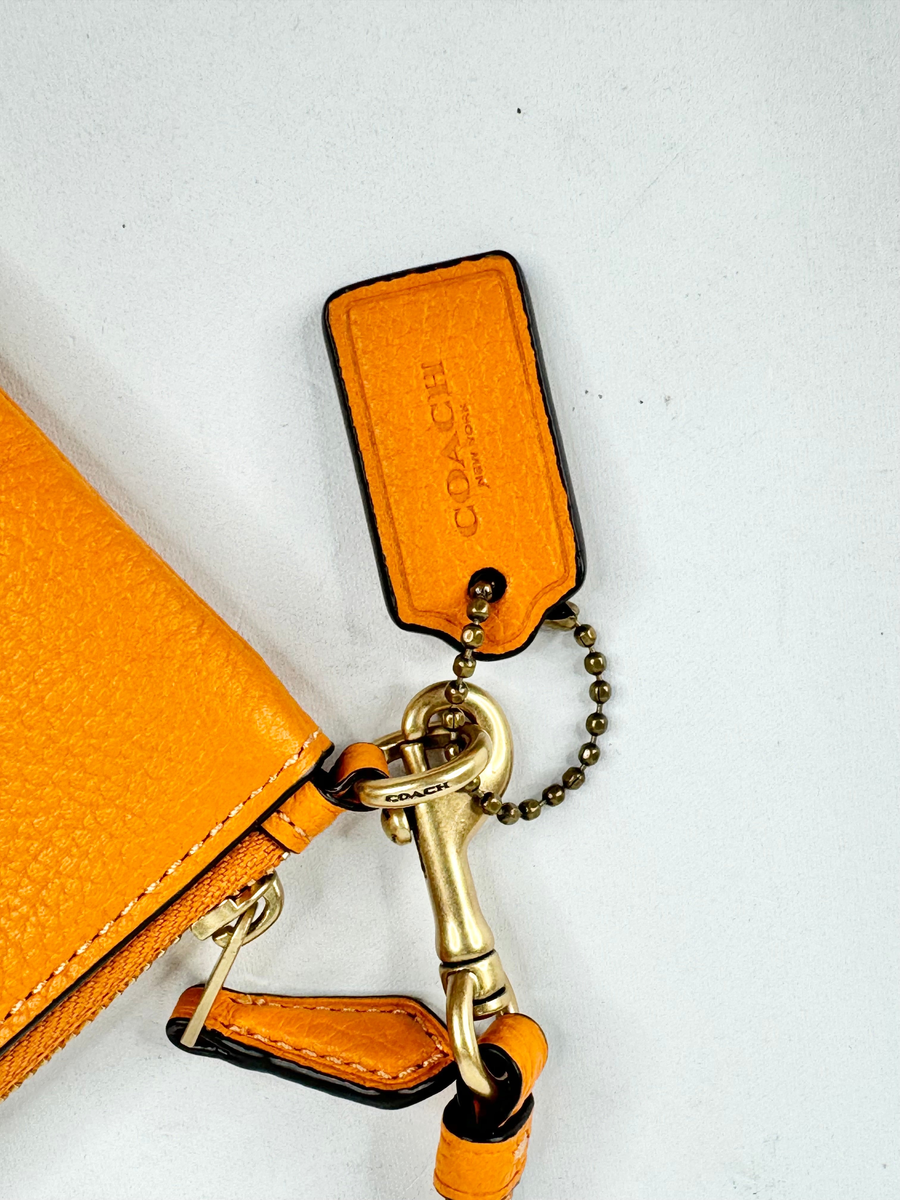 Coach Mandarin Orange Wristlet