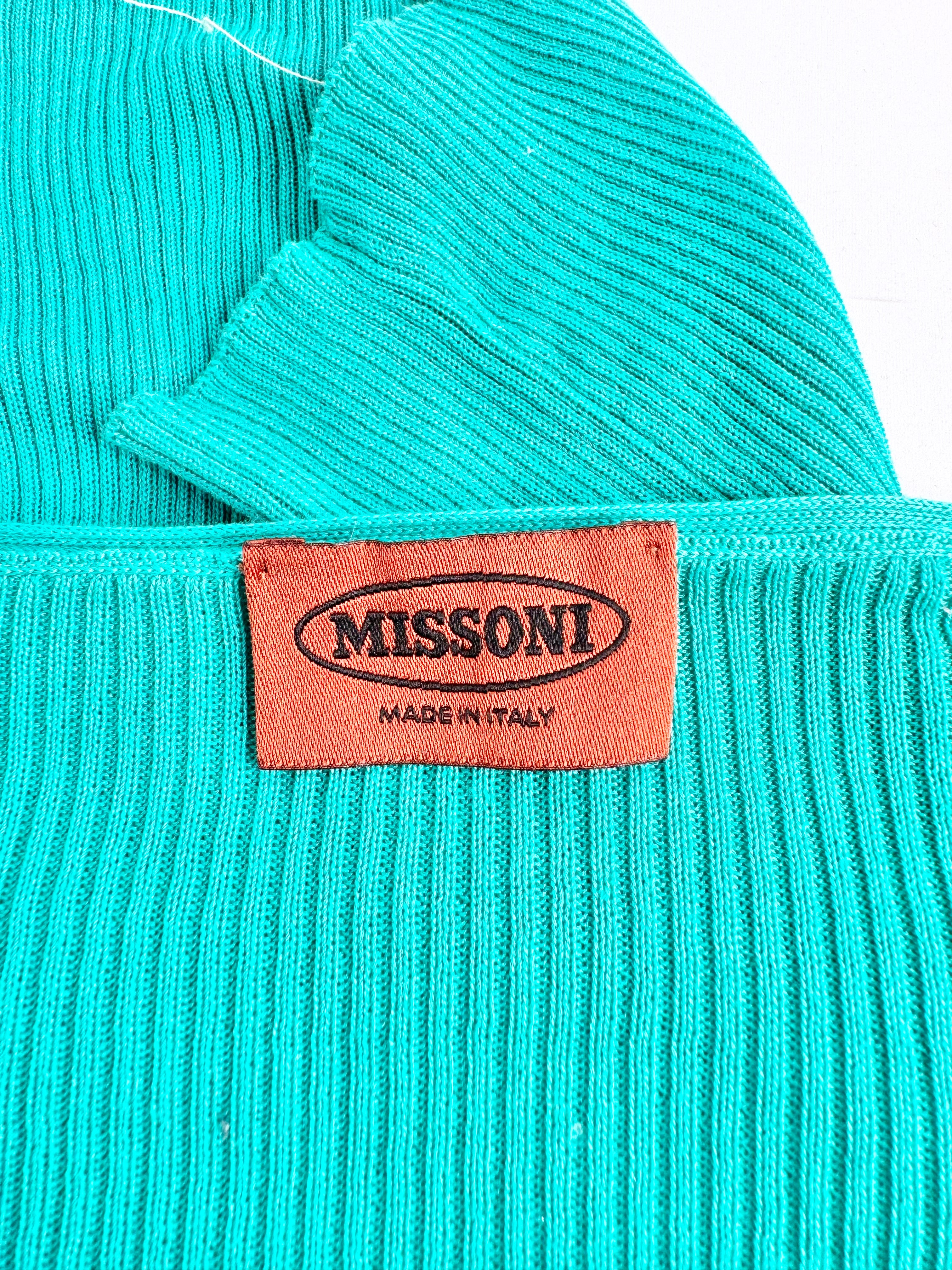Missioni Teal Long Sleeve Top - AU10