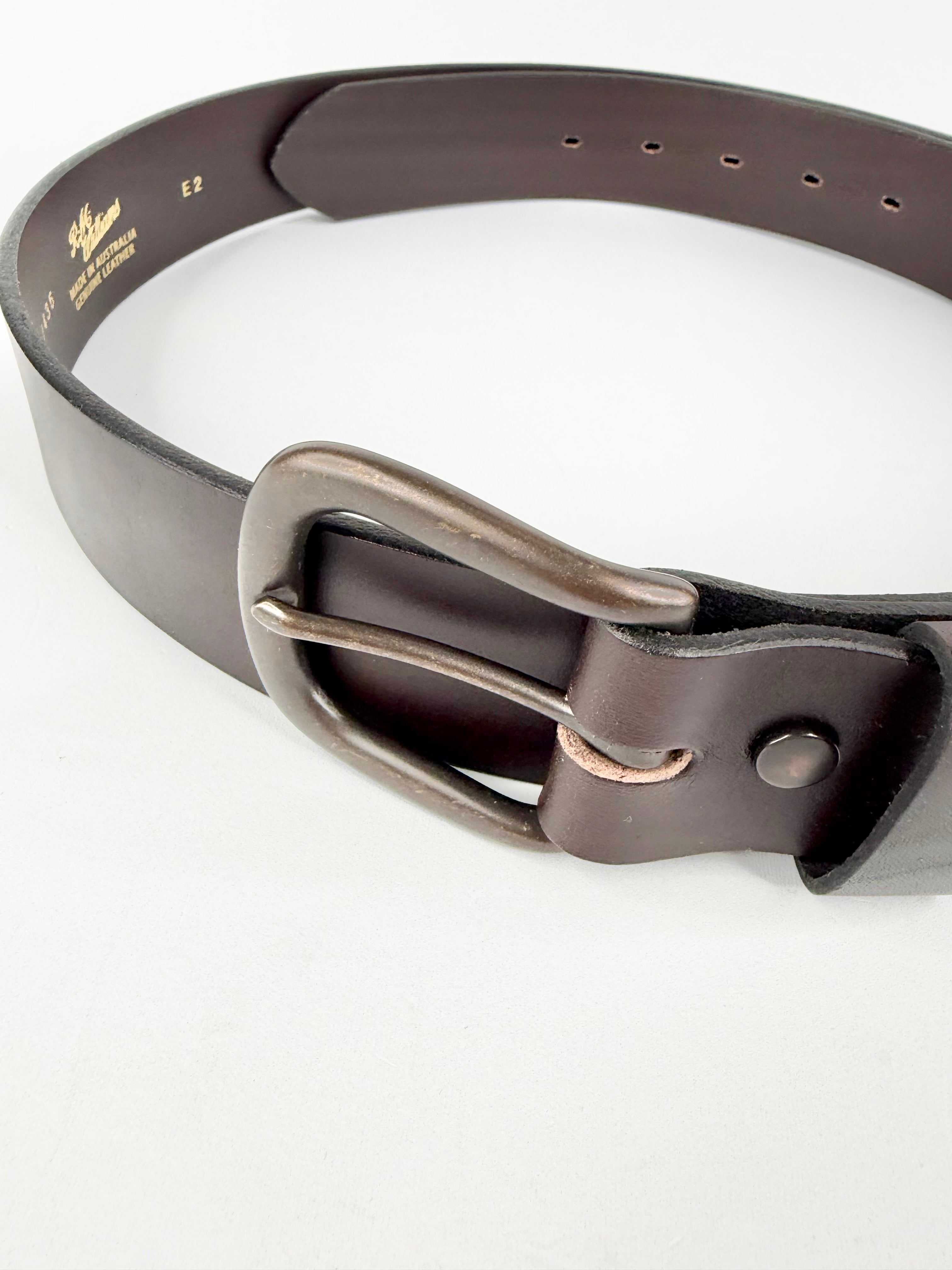 R.M. Williams Walnut Leather Belt - W44