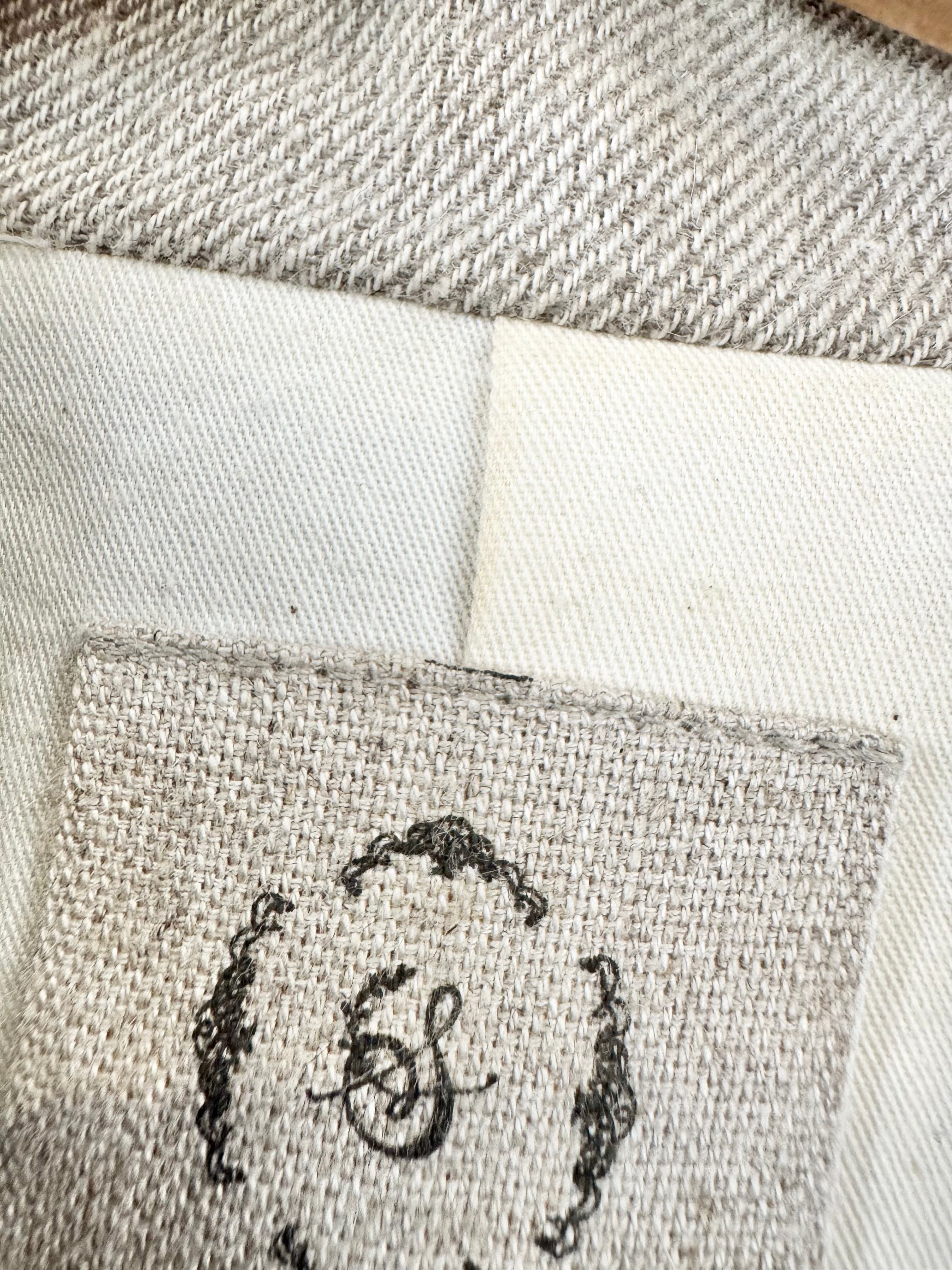 Samansa Mos2 Beige Cotton, Wool & Linen Blend Trench Coat - AU10