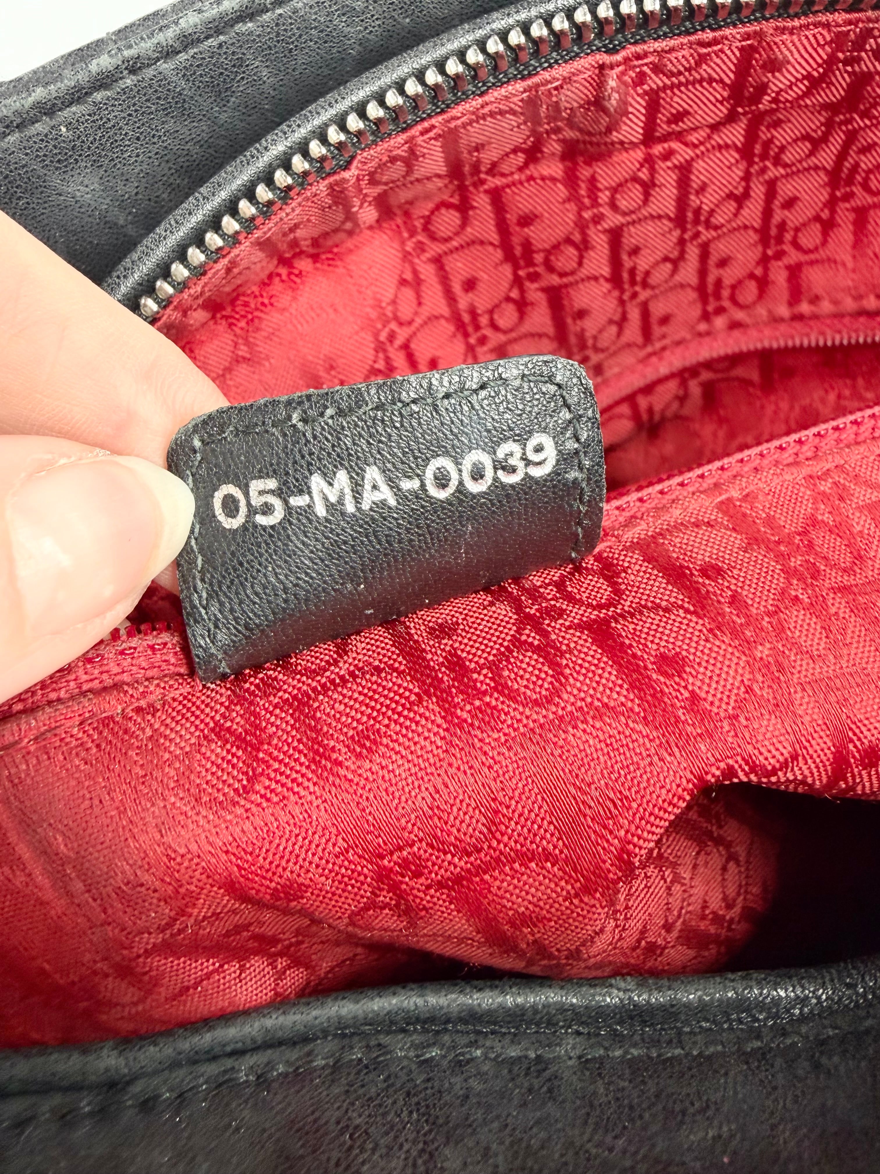 Christian Dior Black 'Lady' Handbag