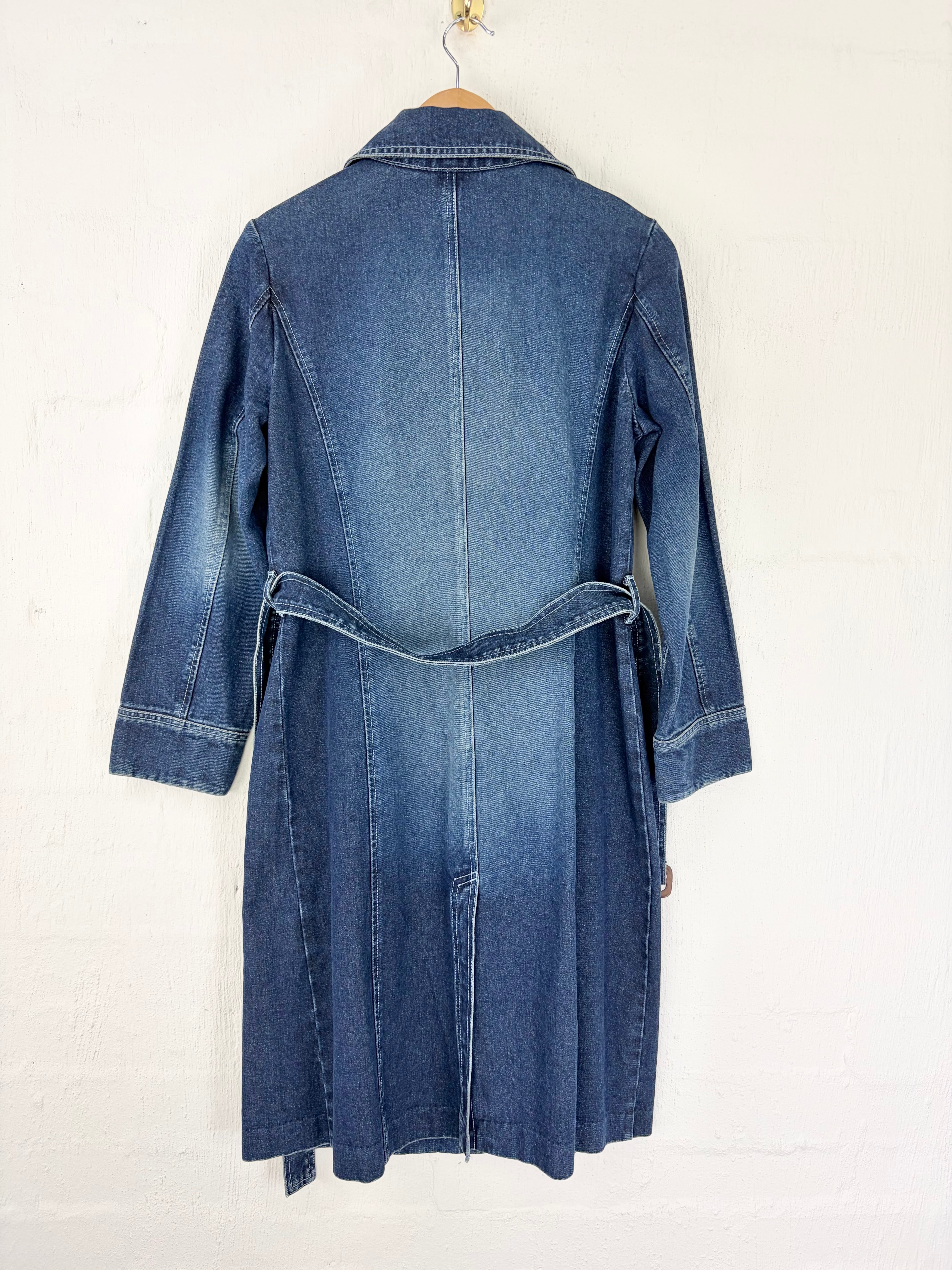 Jag Blue Denim Belted Coat - AU10