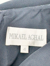 Mikael Aghal Black Mirror-Embellished Midi Dress - AU8