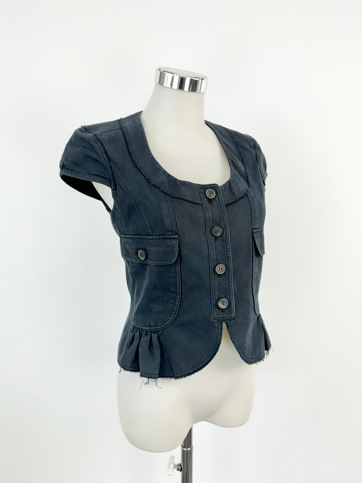 Burberry Midnight Blue Denim Vest - AU8