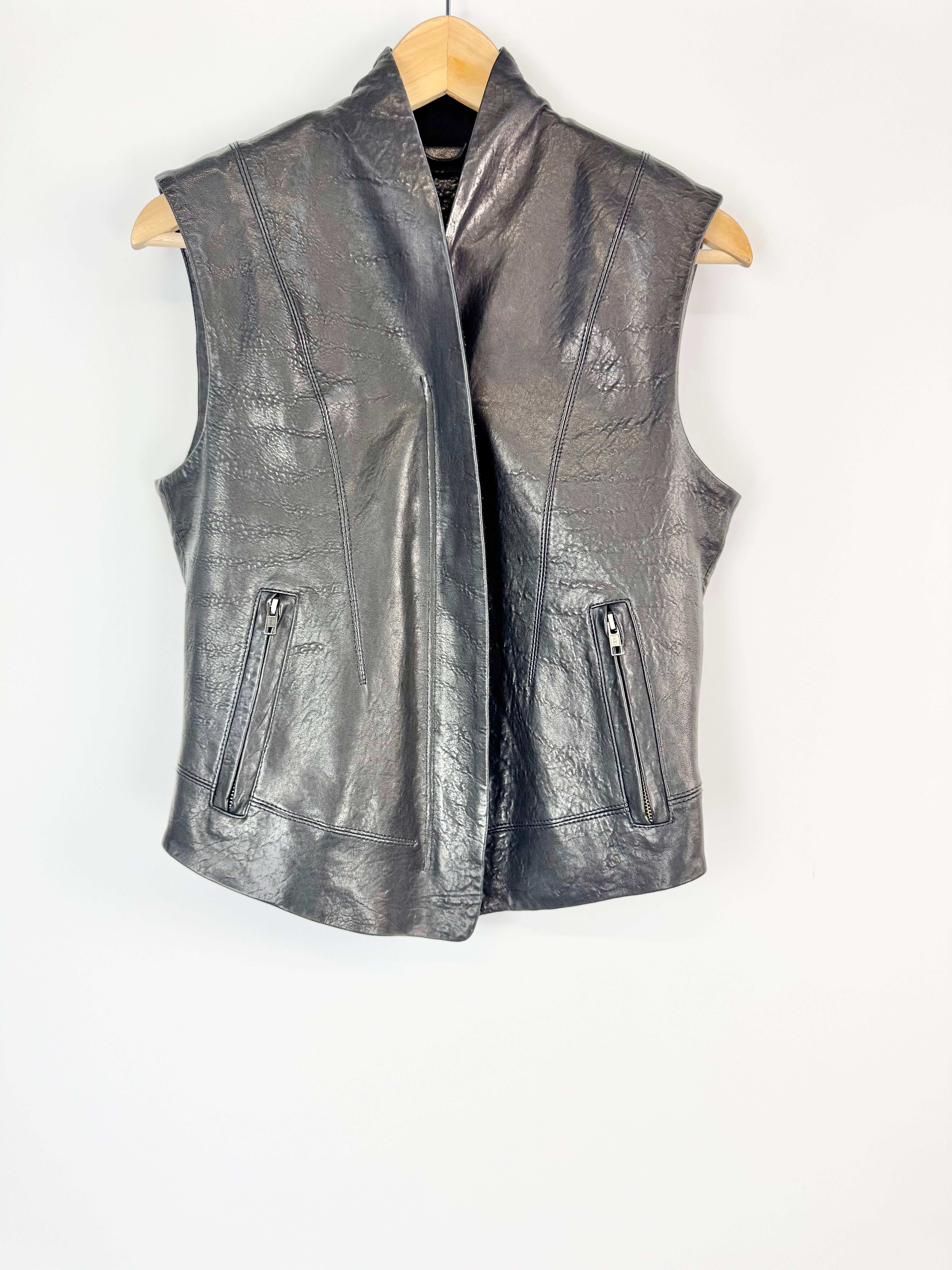 Morrison Black Leather Vest - AU8/10