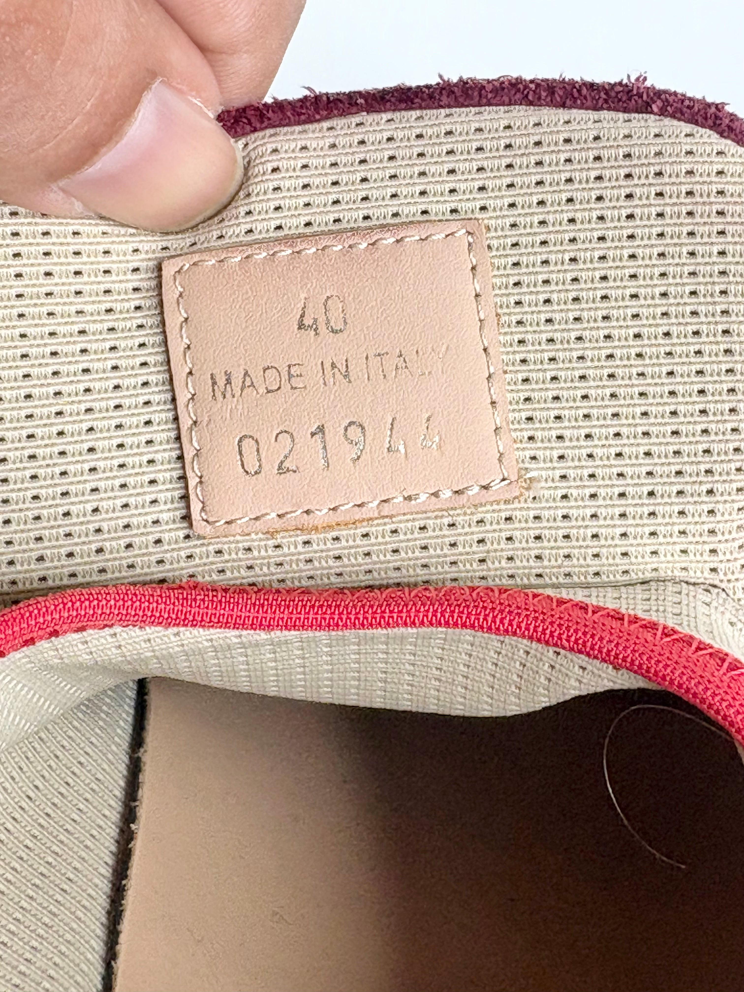 Chloé Grey, Maroon & Yellow 'Sonnie' Sneakers - EU40