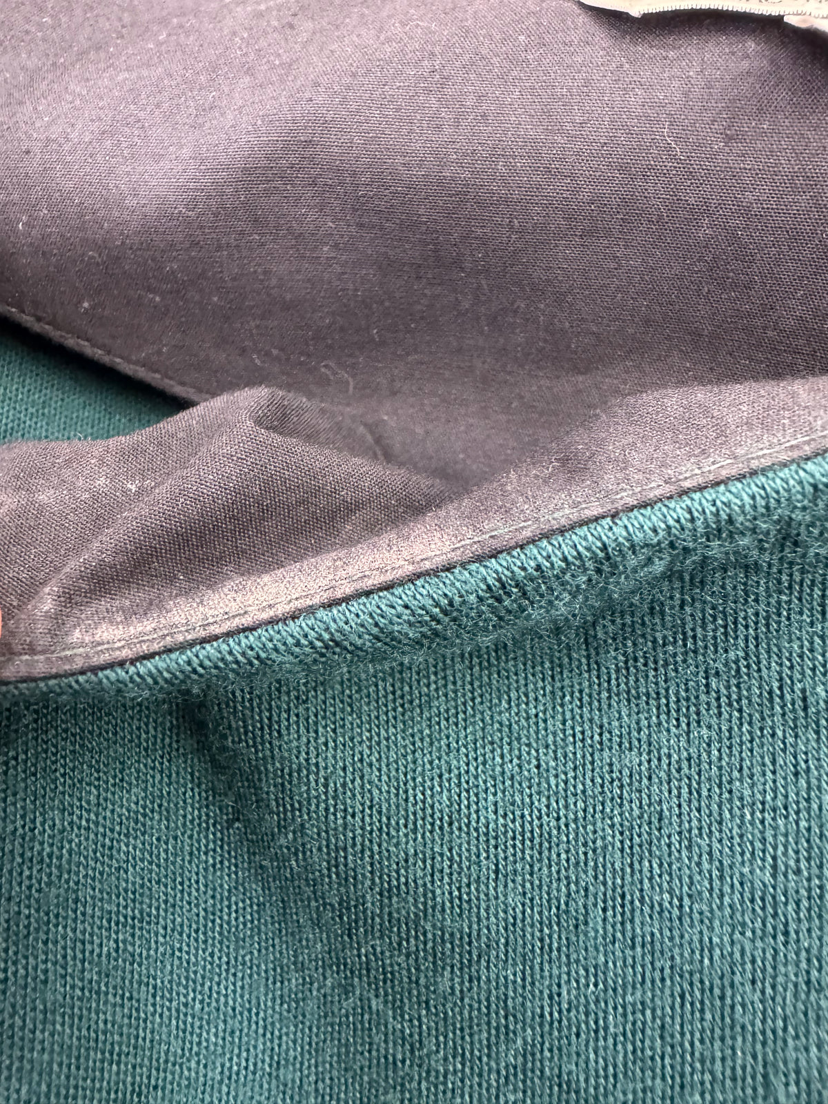 Anna Thomas Forest Green Wool Gathered Tie Dress - AU10