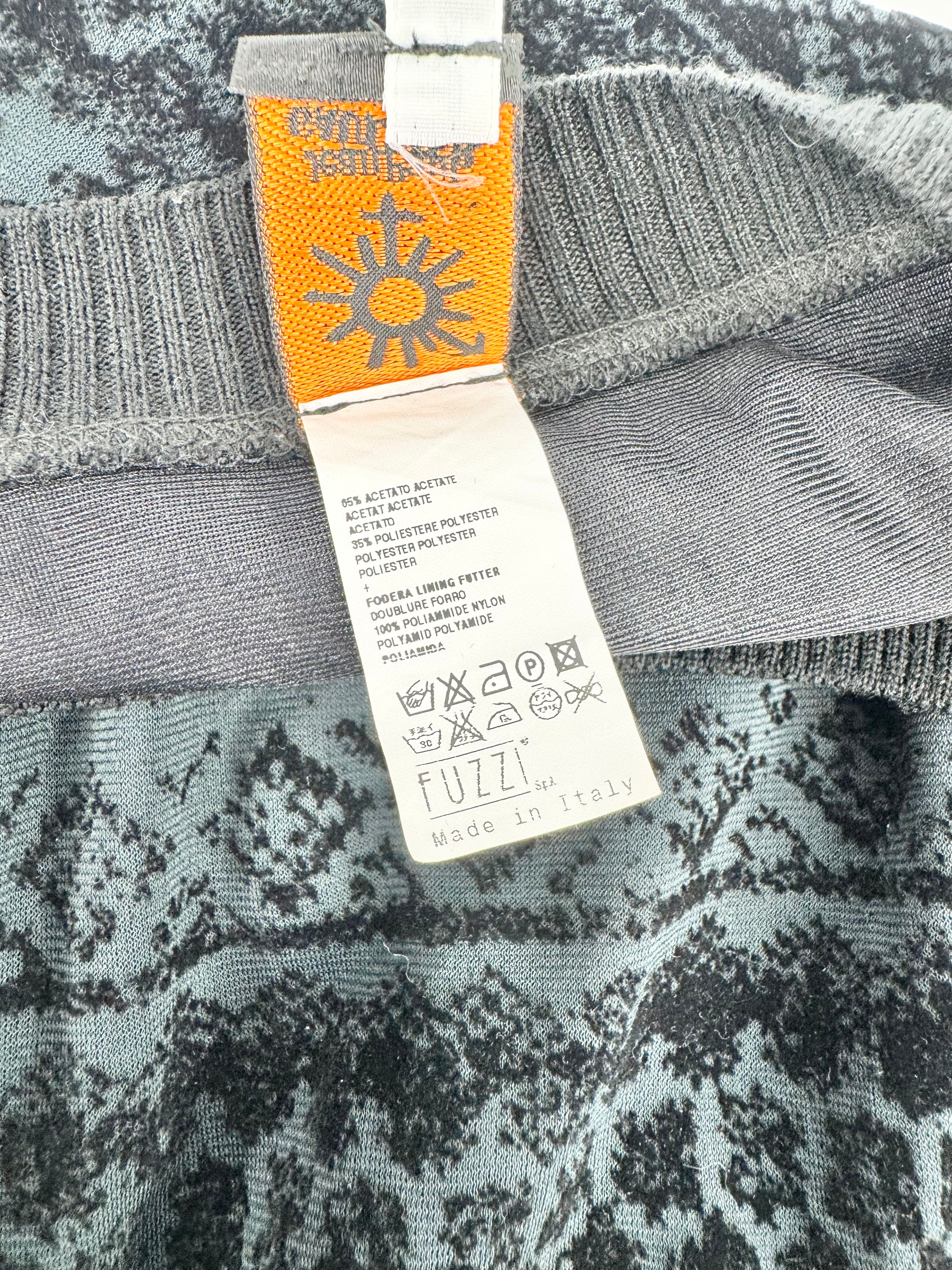 Jean Paul Gaultier Soleil Black Patterned Dress - AU12