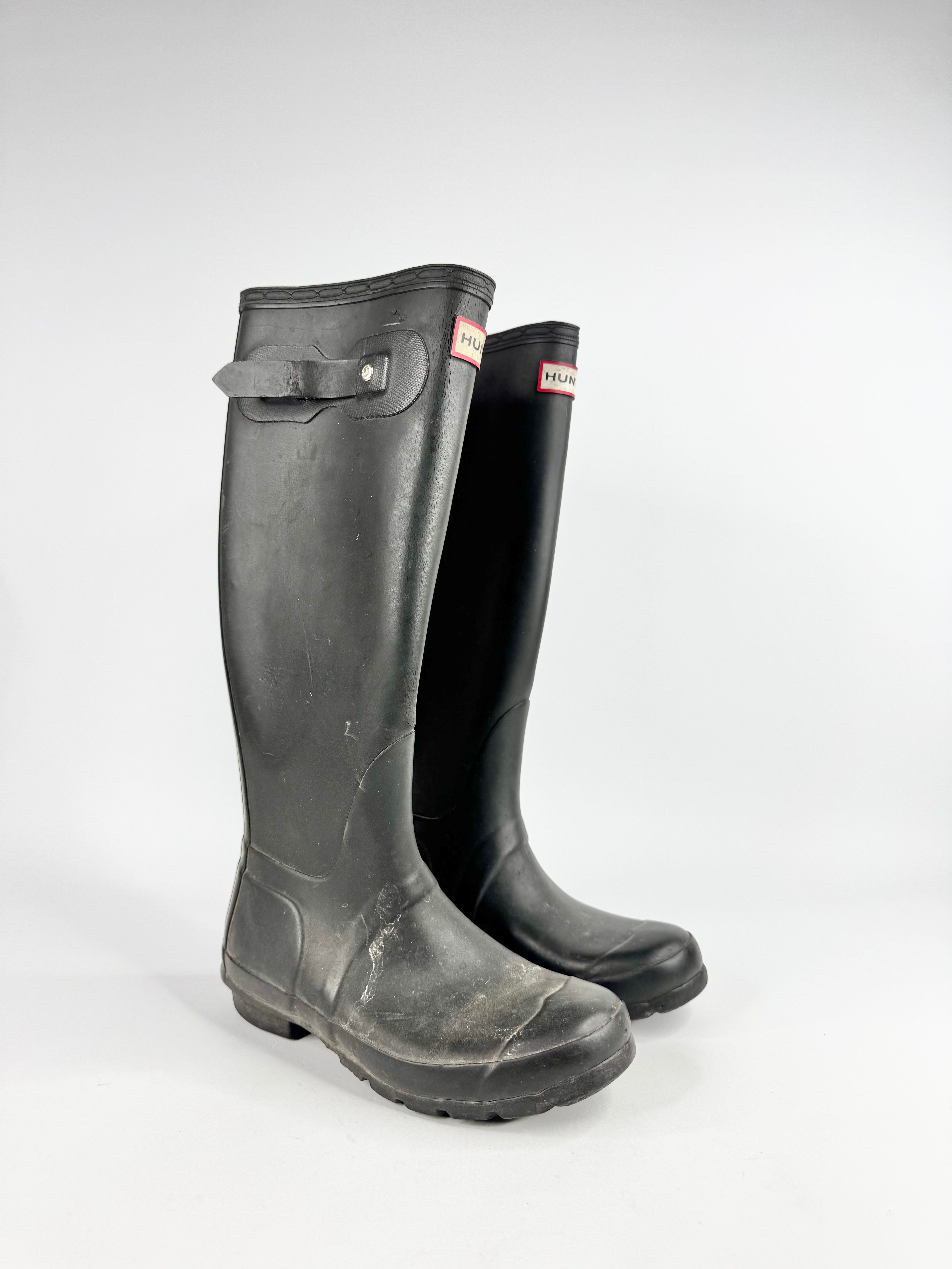 Hunter Black Wellingtons - EU35/36