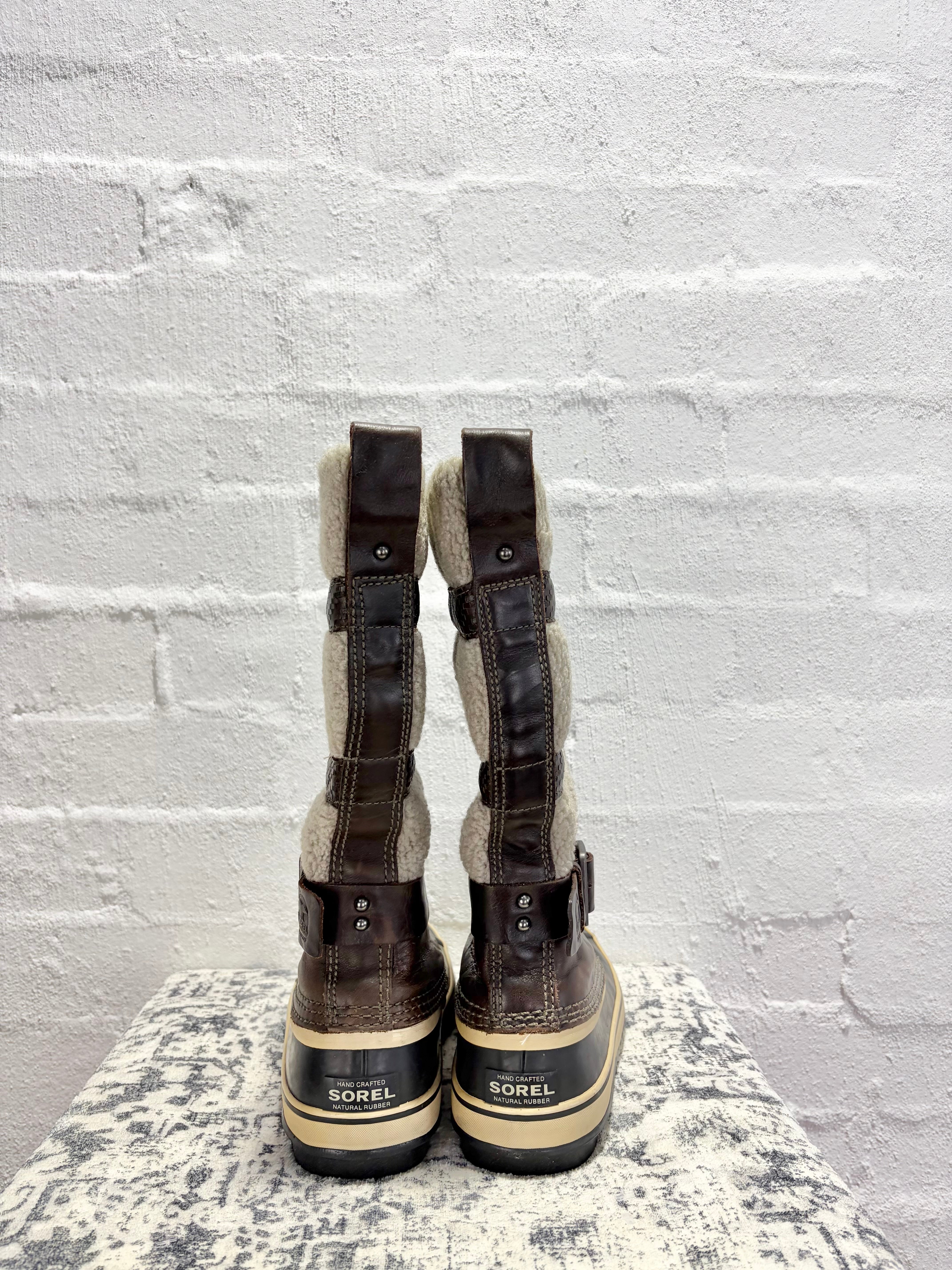 Sorrell Helen of Tundra II Olive Green & Stone Boots - EU42
