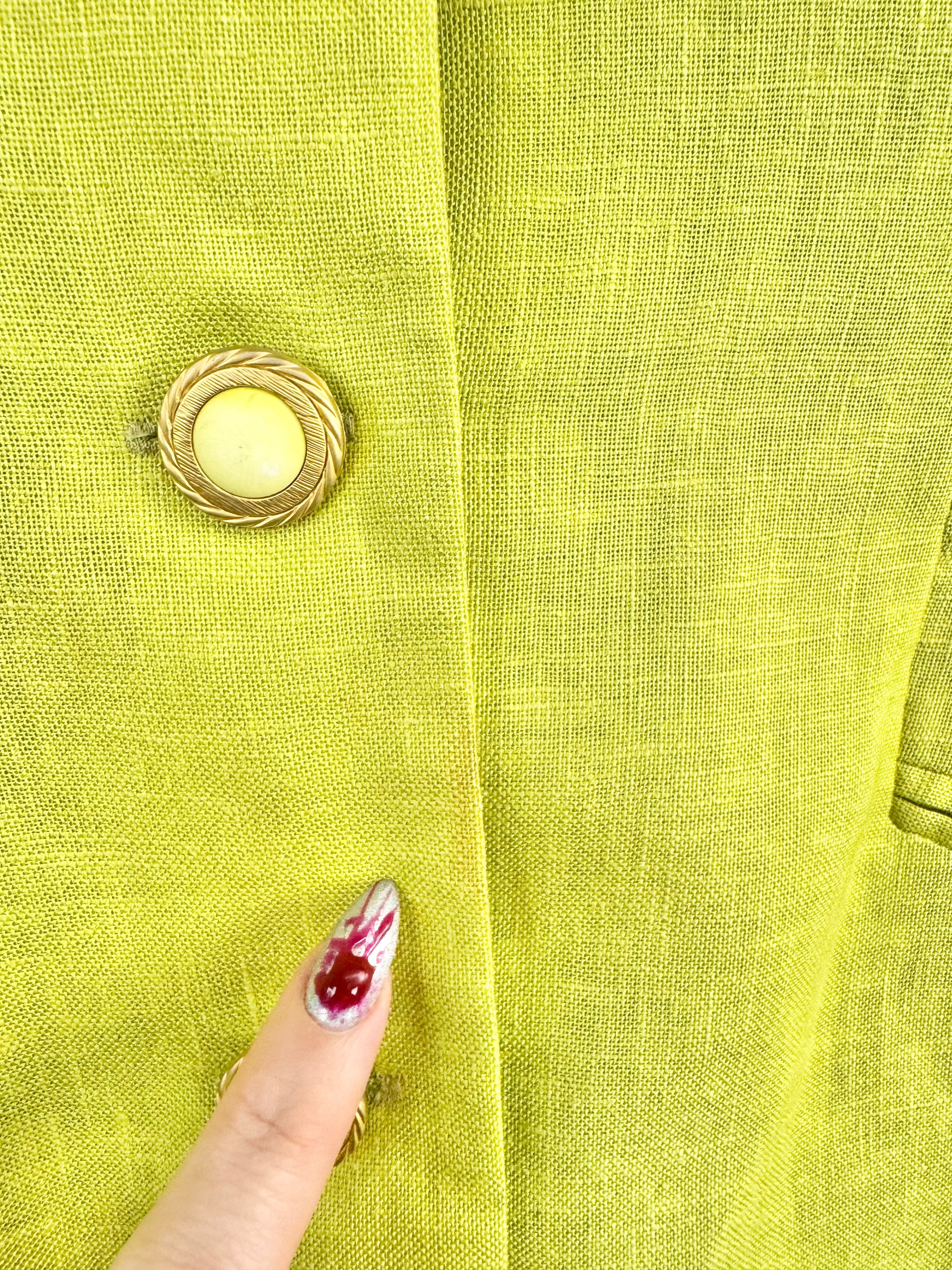 Anthea Crawford Lime Green Sleeveless Midi Dress - AU16