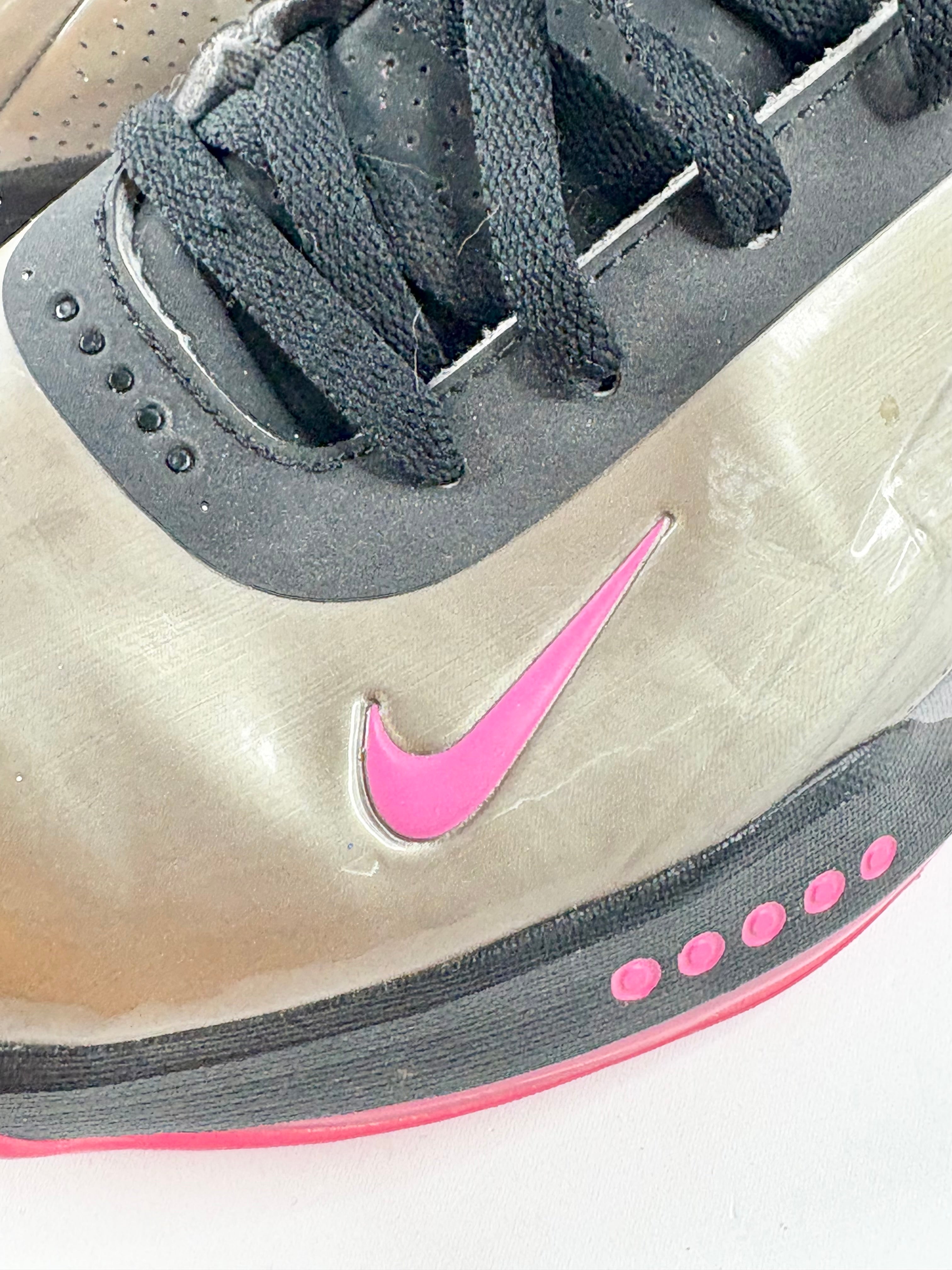 Nike Hyperflight Max Metallic Pewter/Pink Foil-Black Sneakers - EU44