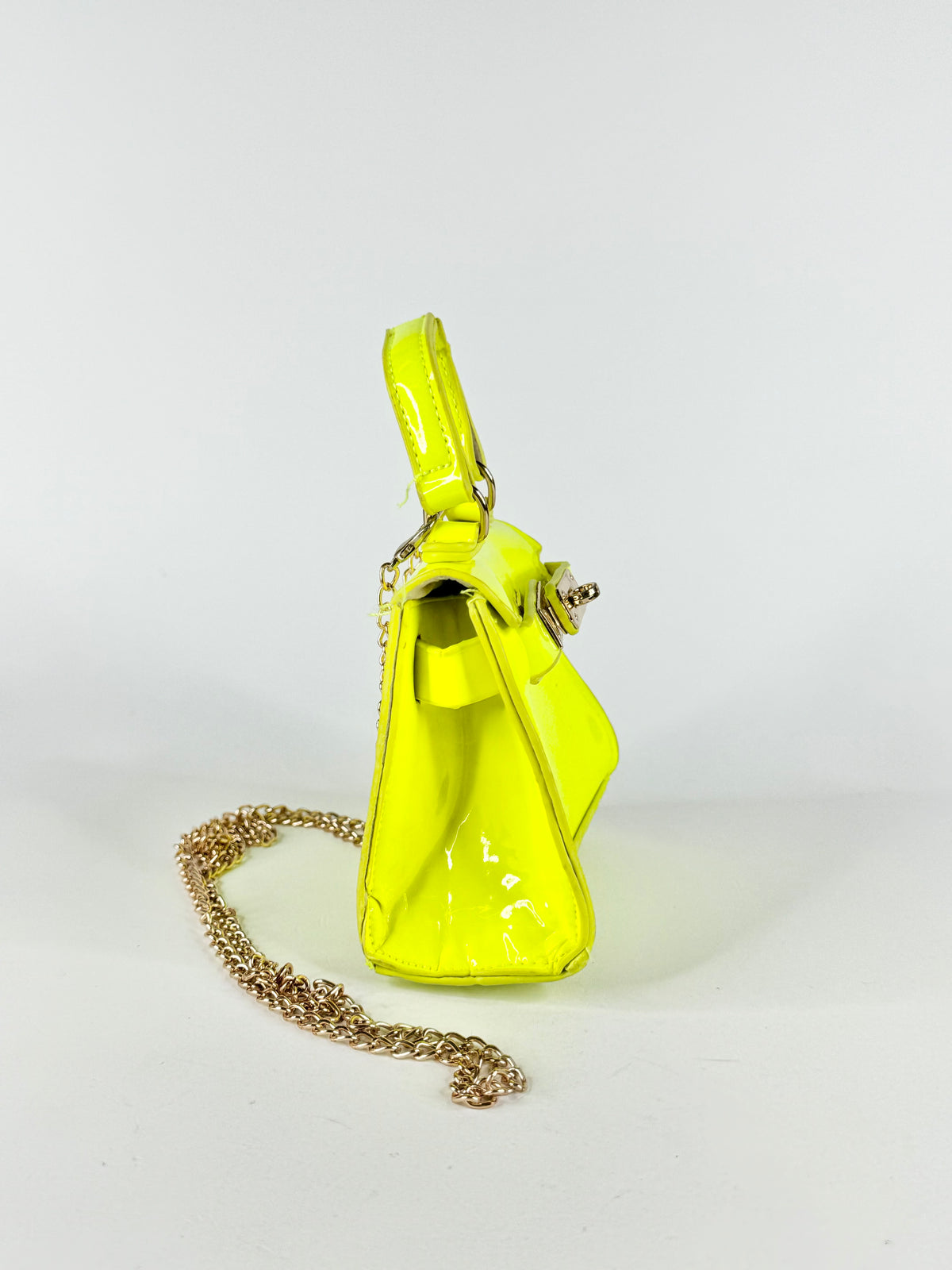 Tiny Mini Neon Yellow Cross Body Bag