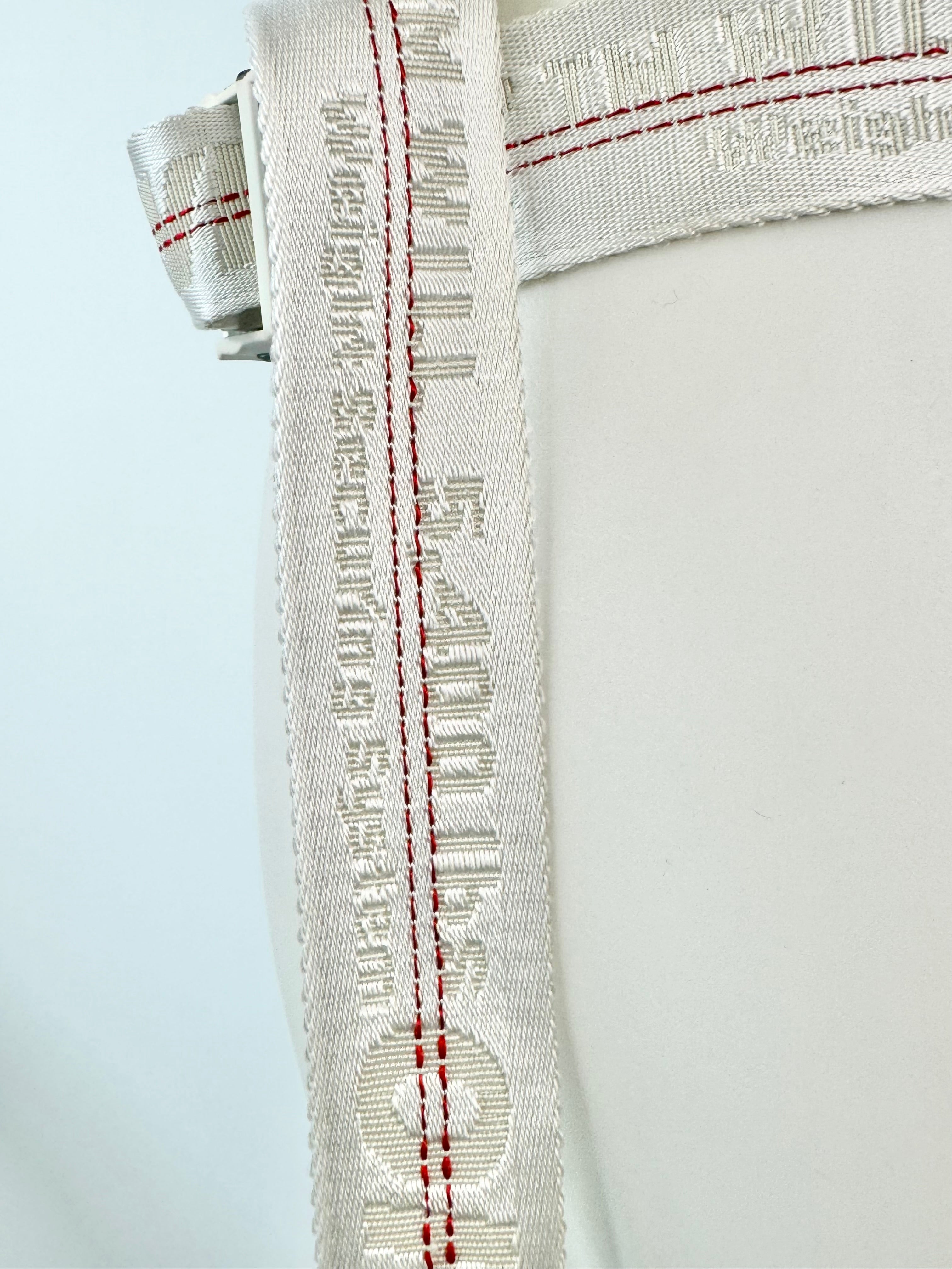 Off-White White & Red Industrial XL Belt