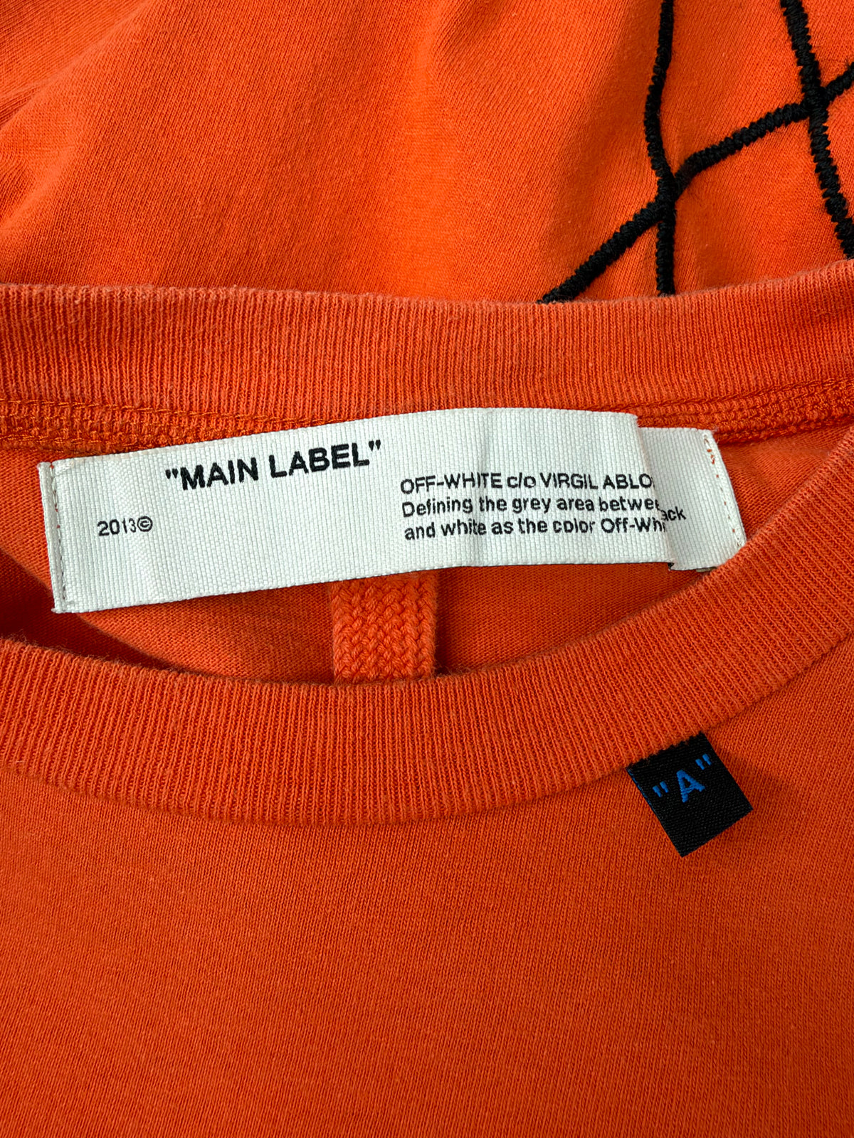 Off-White Tangerine Abstract Arrows Cotton T-Shirt - XXS