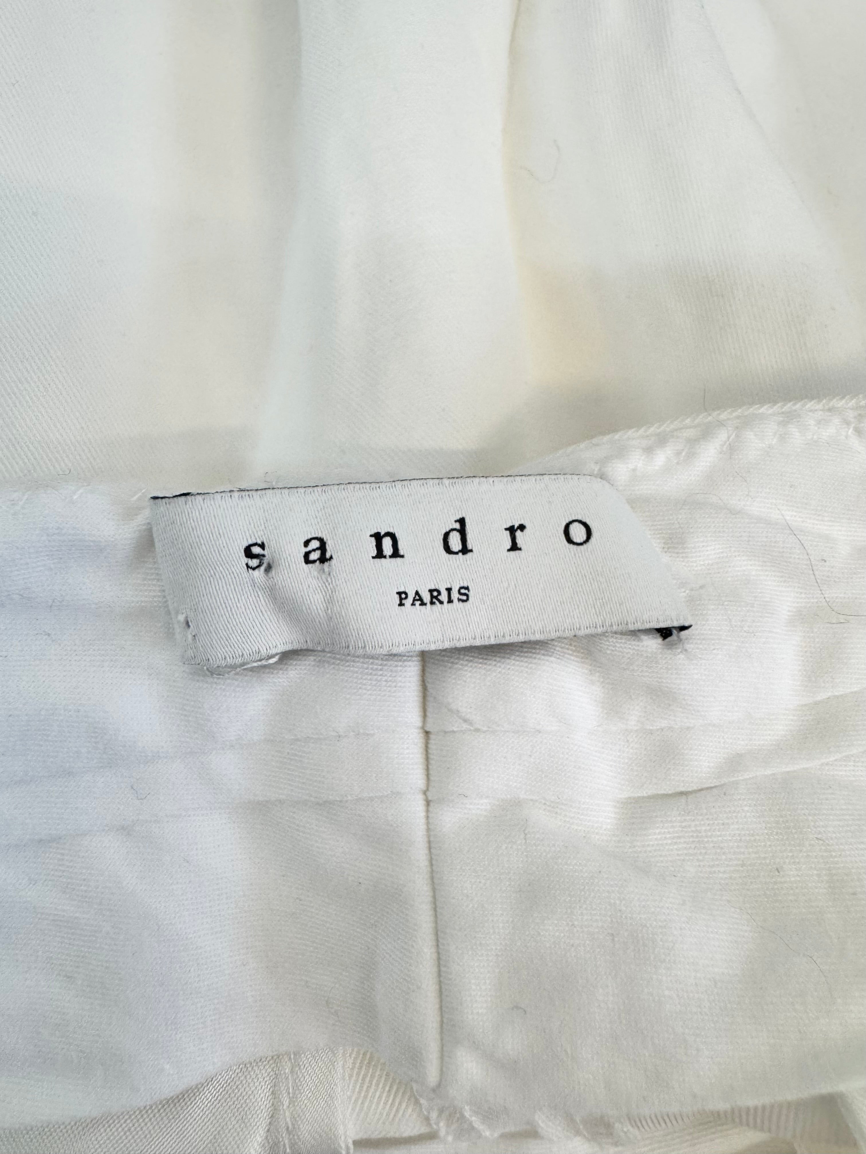 Sandro White Multicolour Stripe Tracksuit Pants - AU10