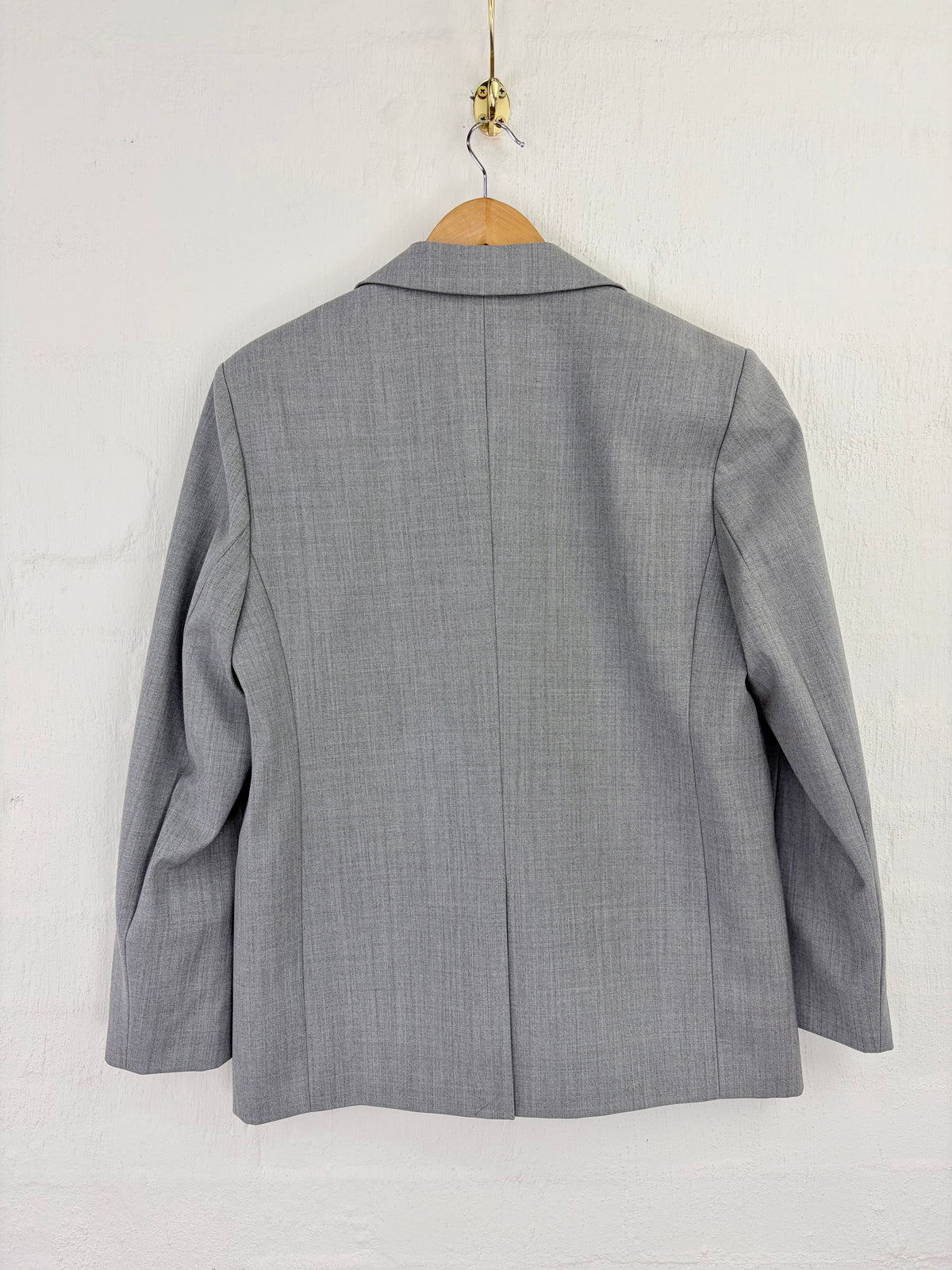 Witchery Pale Grey Boxy Fit Wool Blazer NWT - AU8