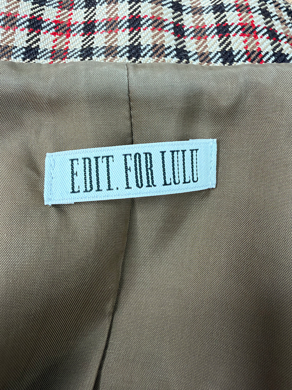 Edit for Lulu Cream Patterned Safari Jacket - AU10